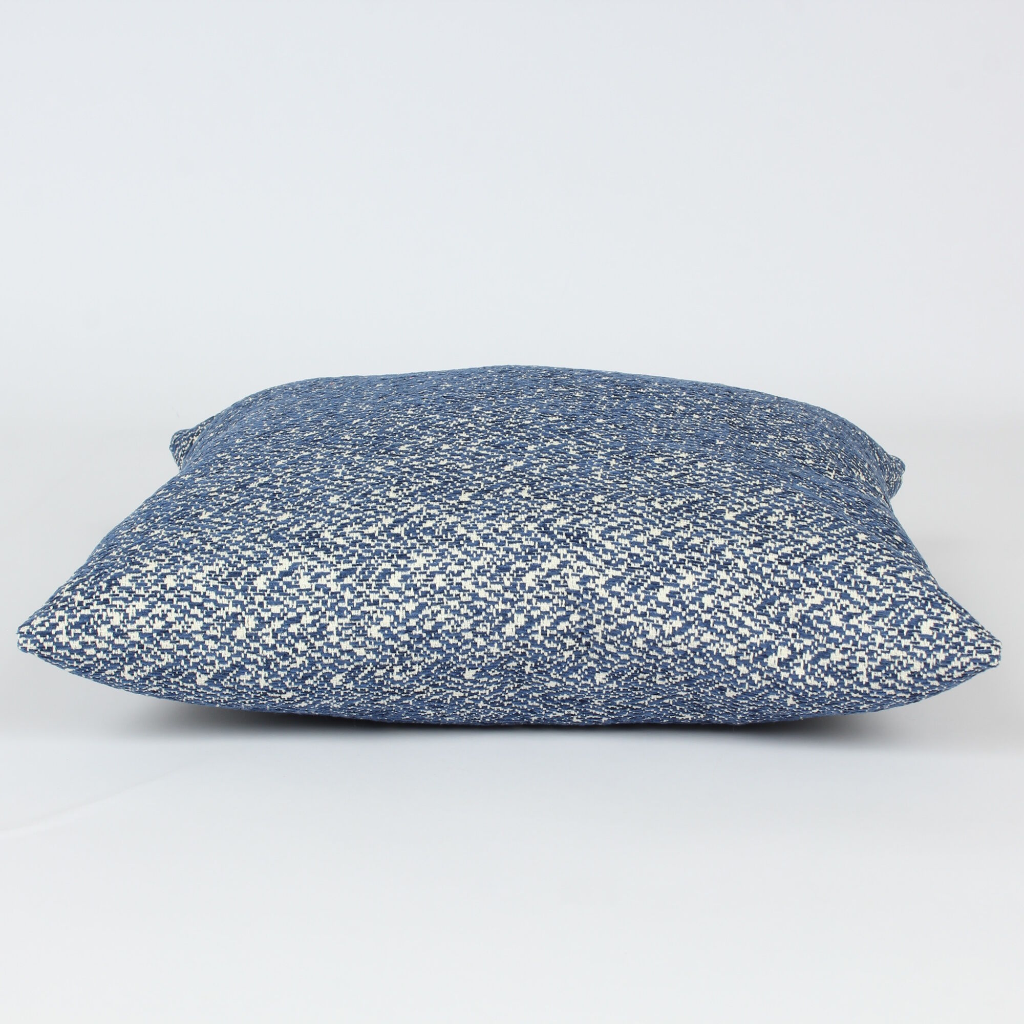 Kissenbezug 30x30 cm Milan Blau Meliert Bezugsstoff