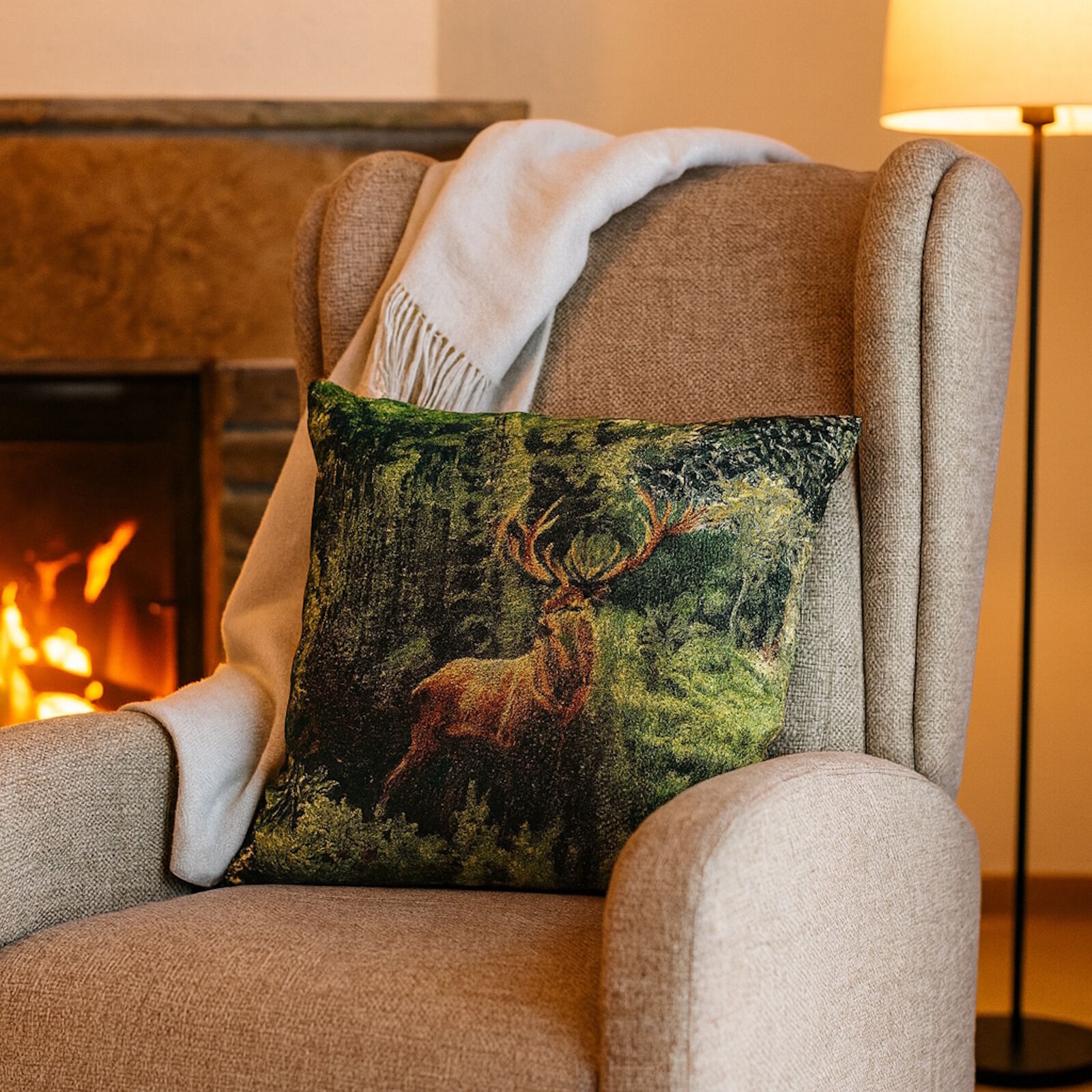 Kissenbezug Hirsch im Nationalpark