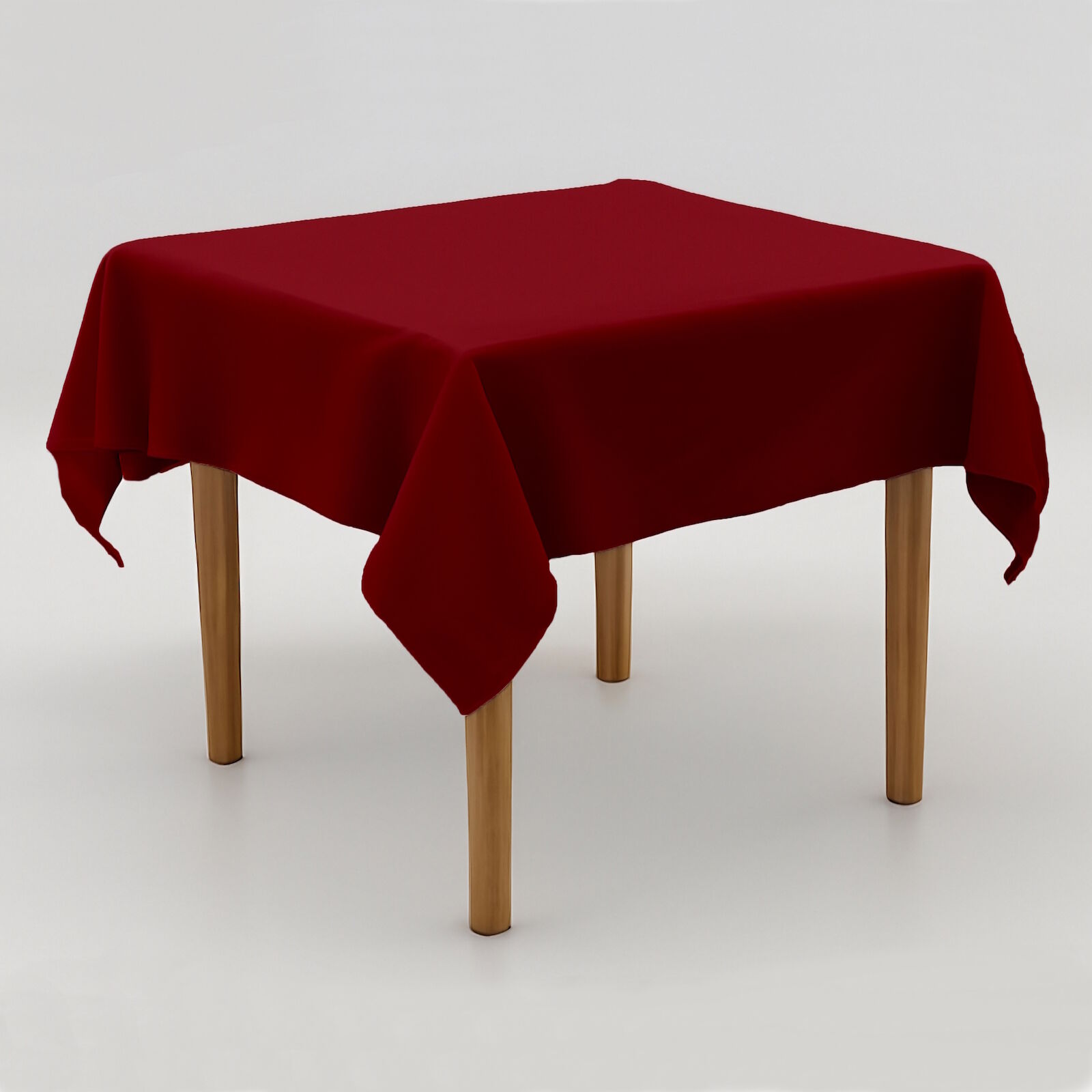 Tischdecke Dunkelrot Polyester bügelfrei knitterarm