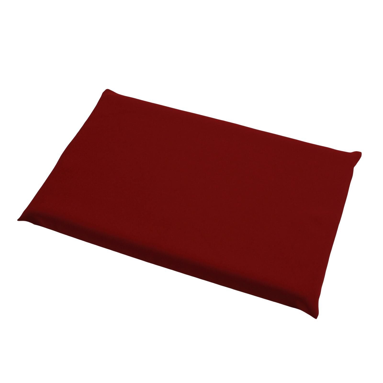 Sitzkissen Polyester Bordeaux Rot 37x23x3 cm Bezug abnehmbar
