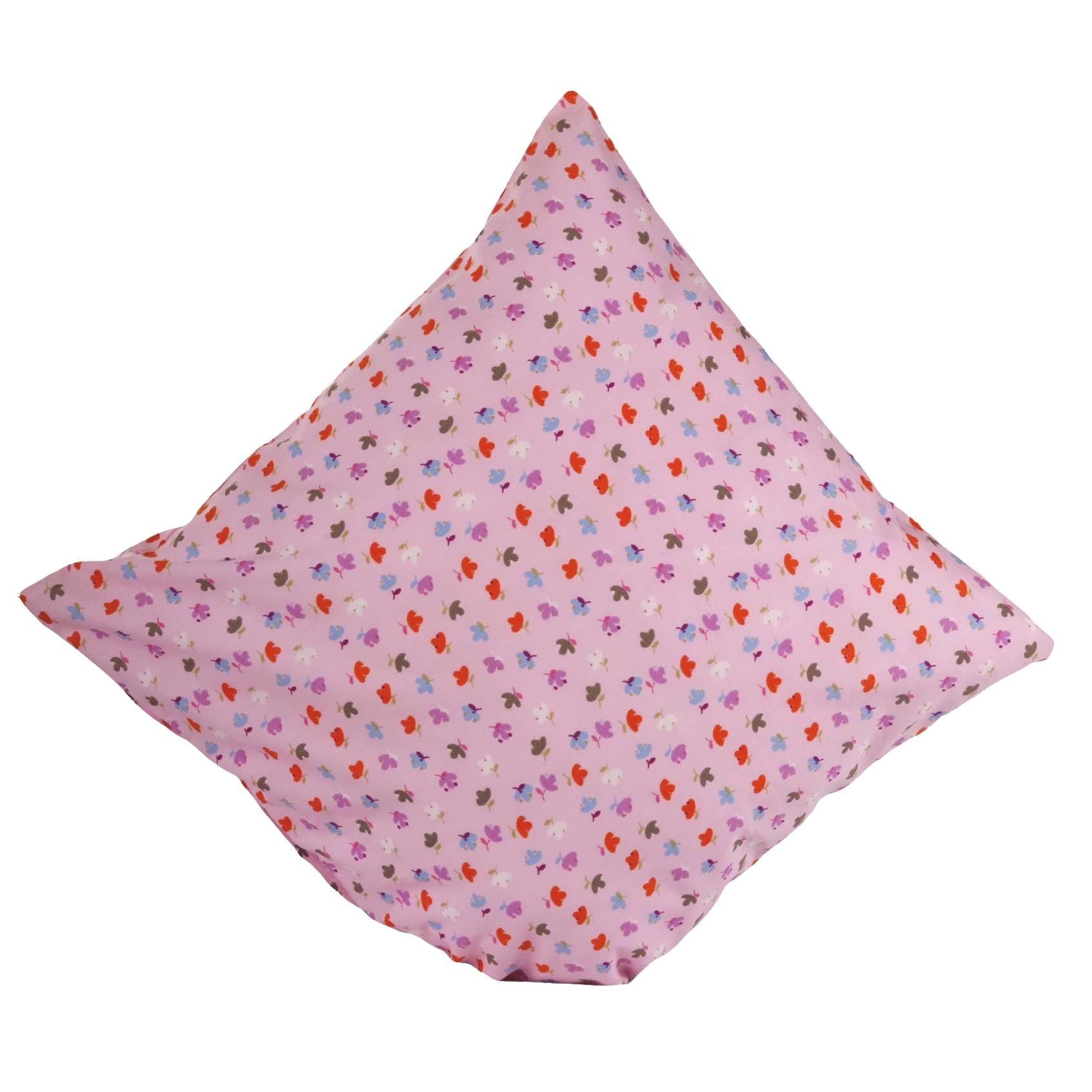 Kissenbezug 40x40 cm Bunte Blumen Rosa