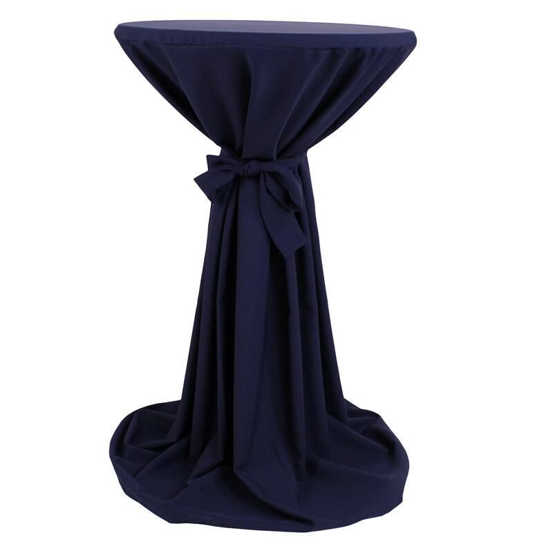 Stehtischhusse Polyester-60-65 cm-Marine Blau