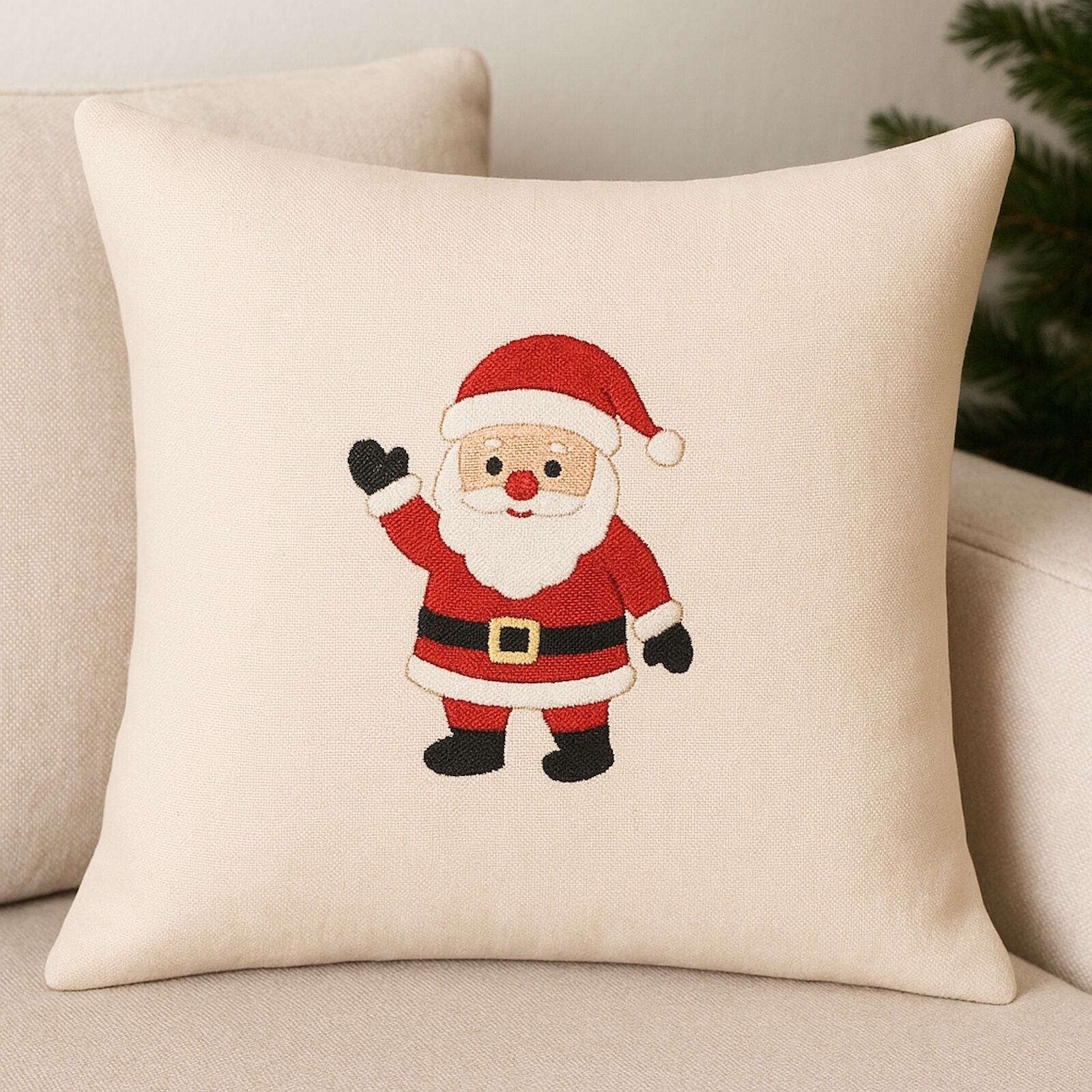 Weihnachtskissen Weihnachtsmann 40x40 cm