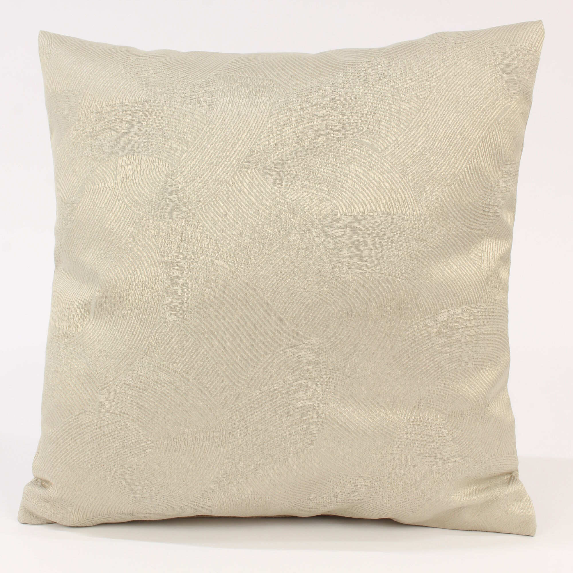 Kissenbezug 30x30 cm Struktur Kreis Beige