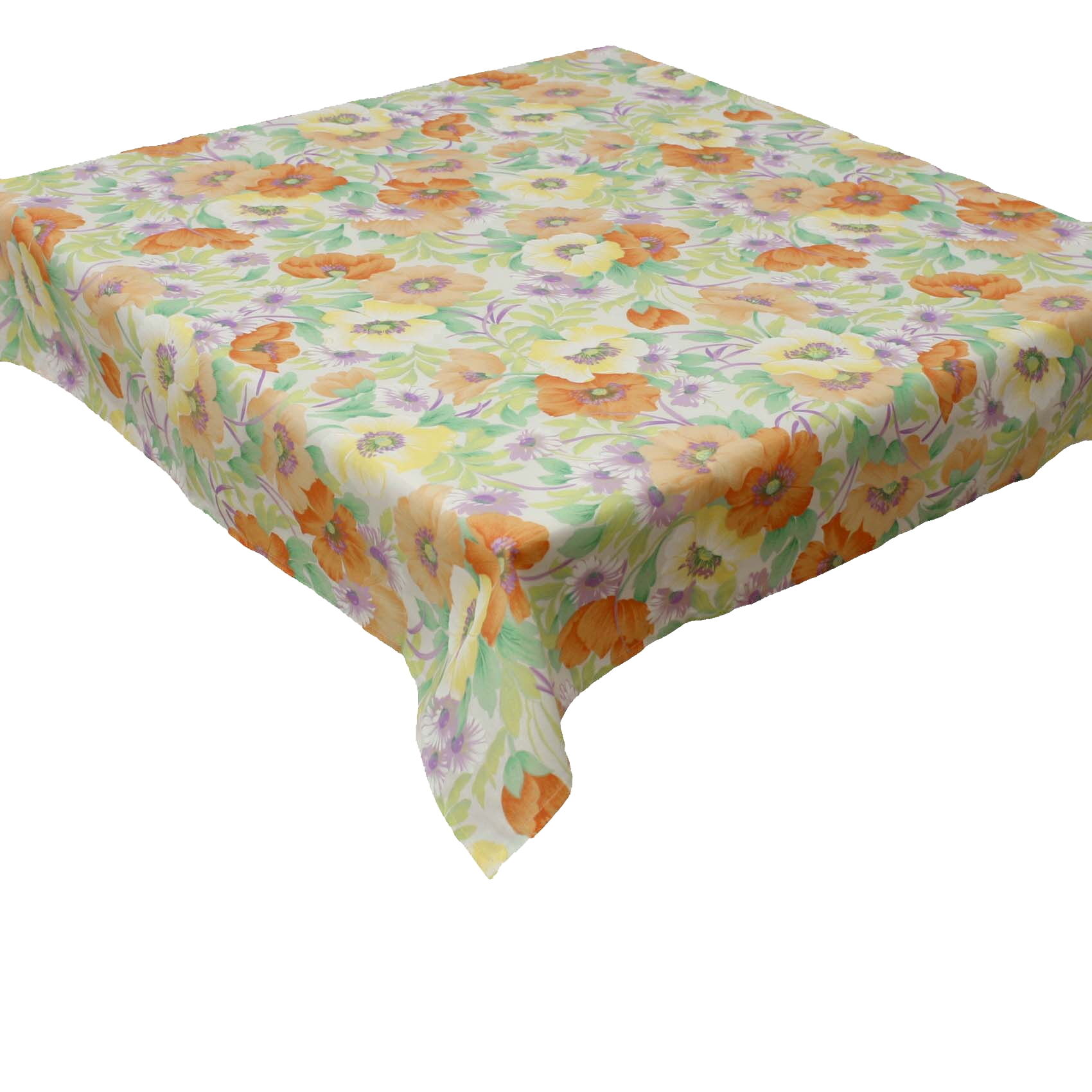 Outdoor Tischdecke Blumen Orange