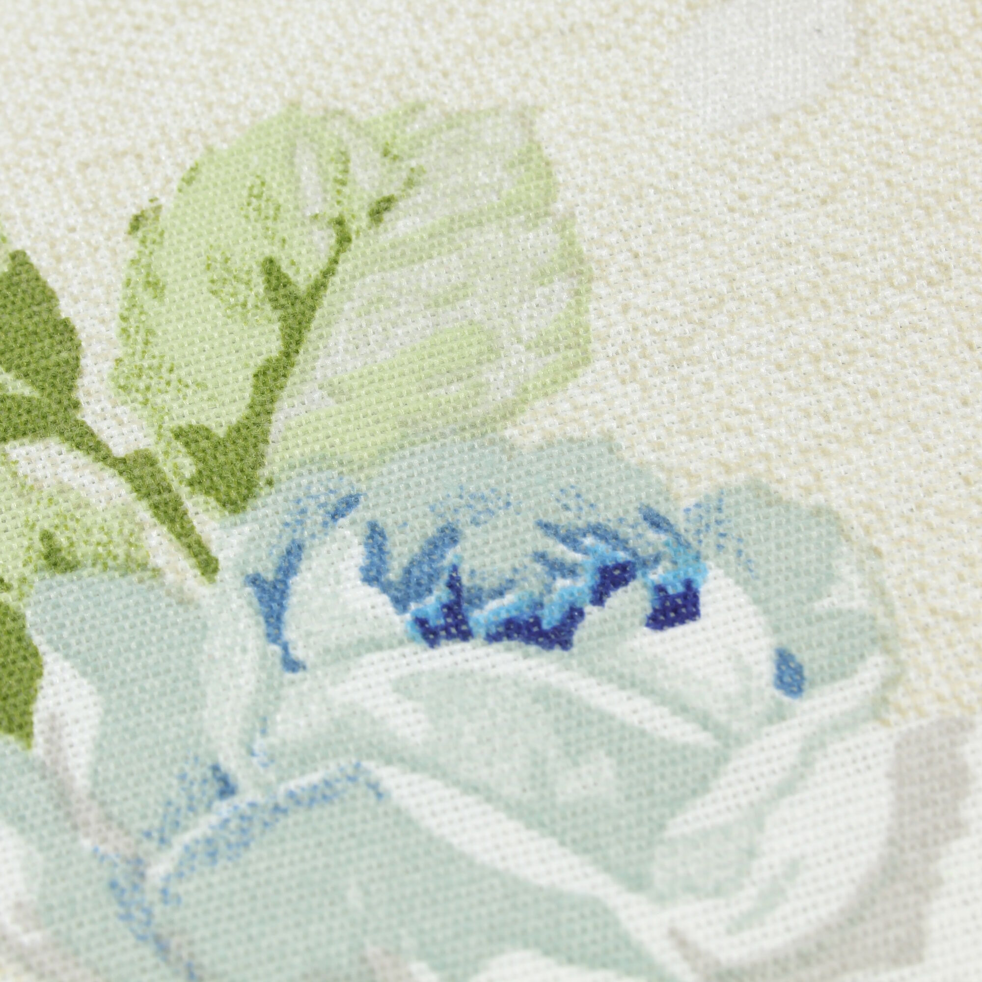 Kissenbezug Rosen Blau Mischgewebe