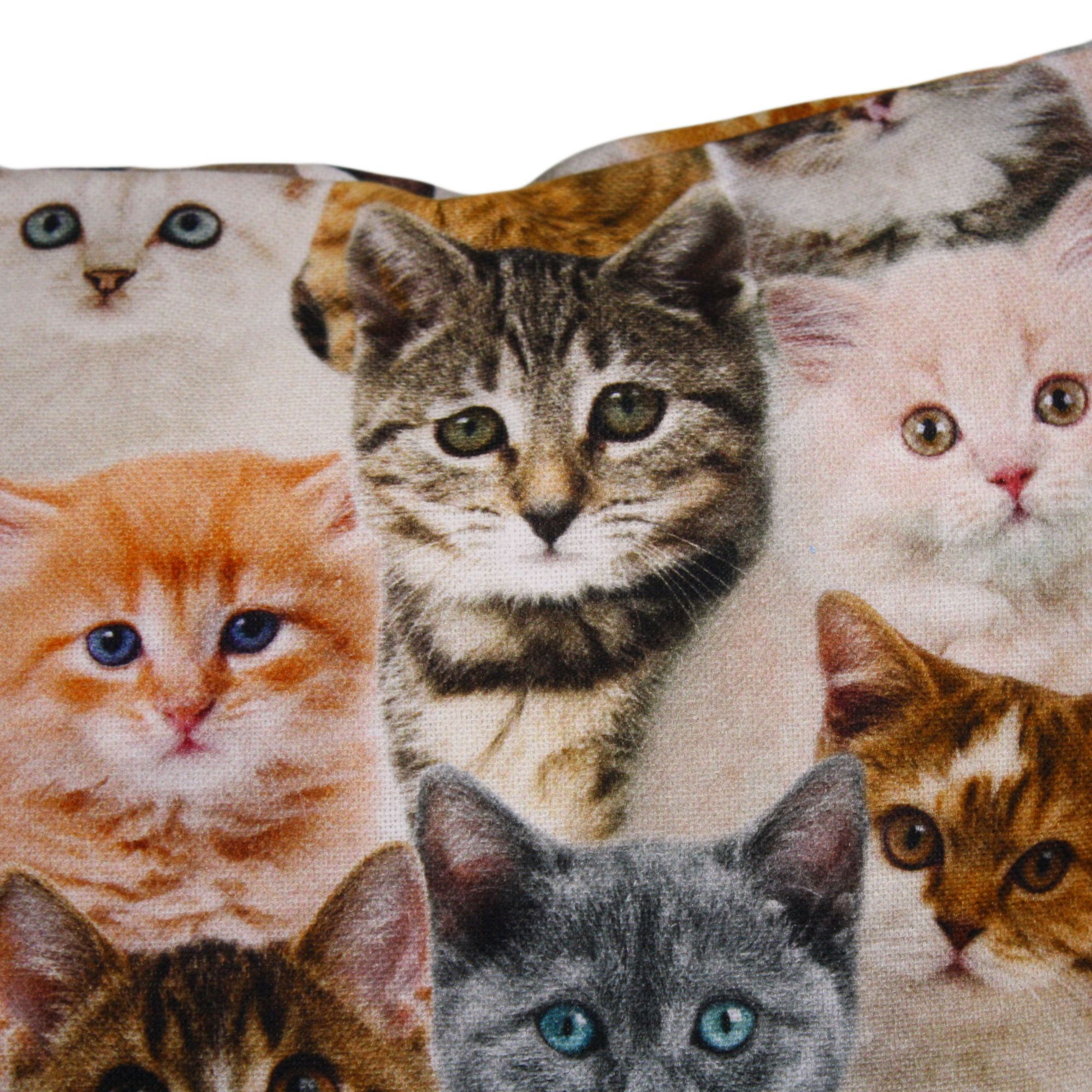 Kissenbezug Katzen Kinder Baumwolle-30x30 cm