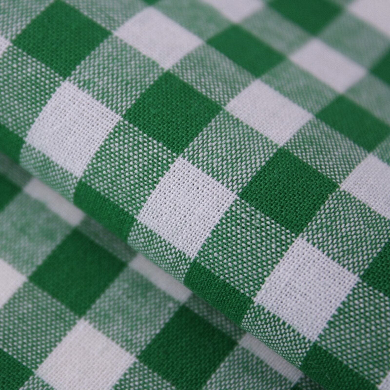 Stoff Meterware Karo 1x1 cm Grün