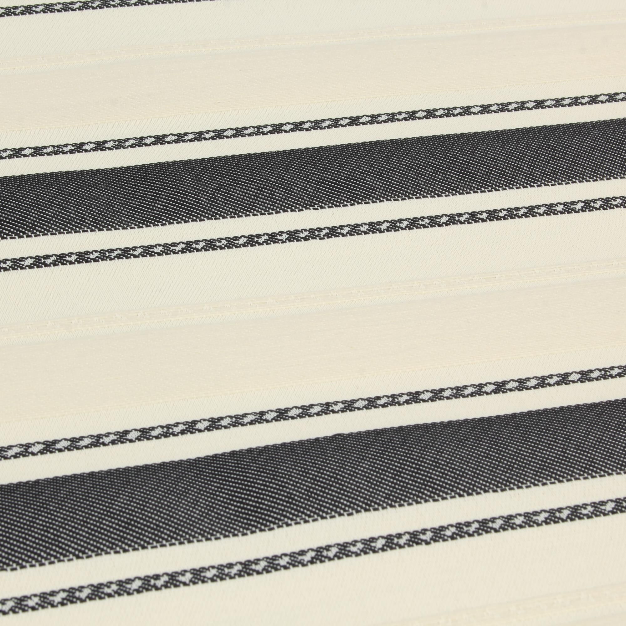 Stoff Meterware Streifen Oleo Beige Schwarz