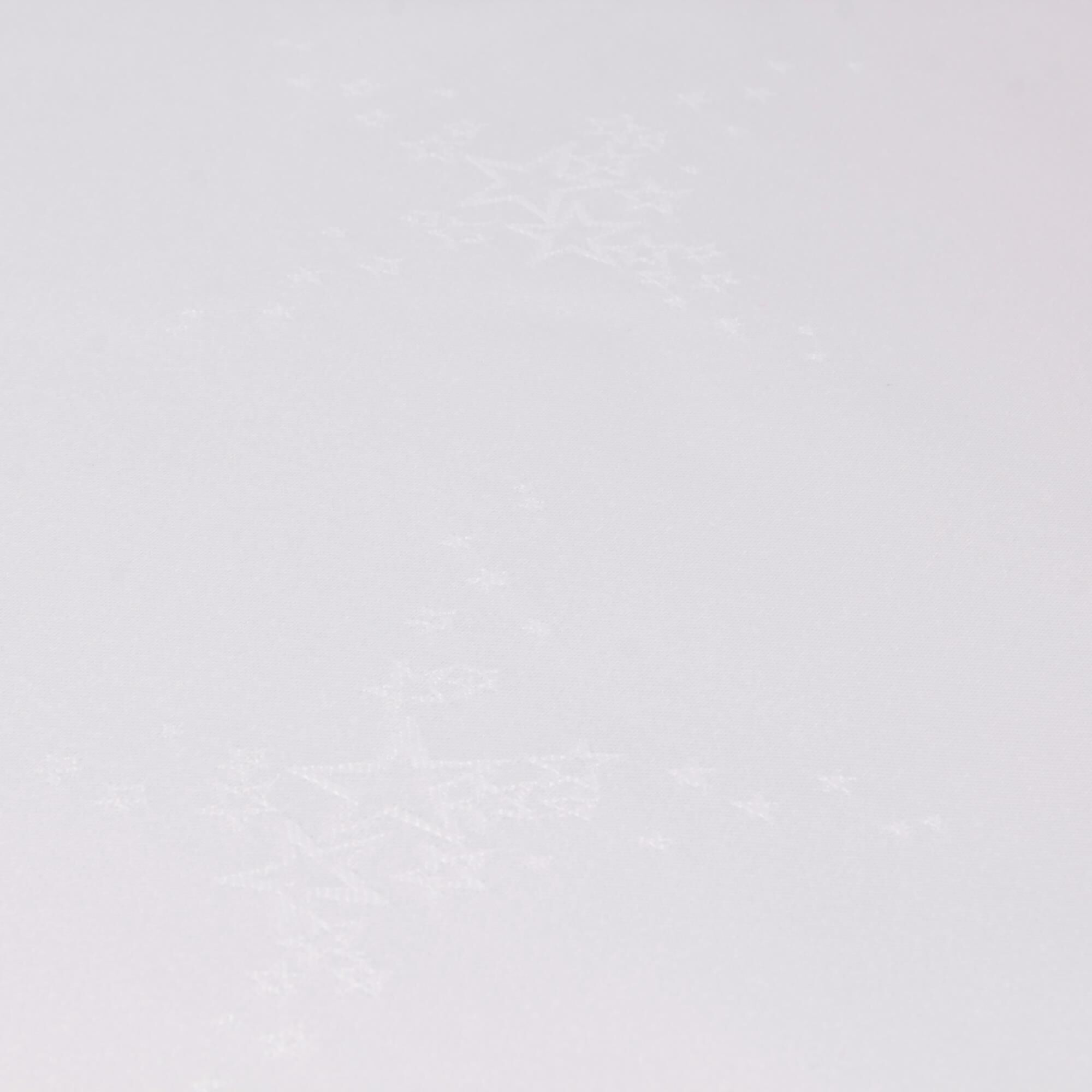 Tischdecke Sterne Weiß Polyester