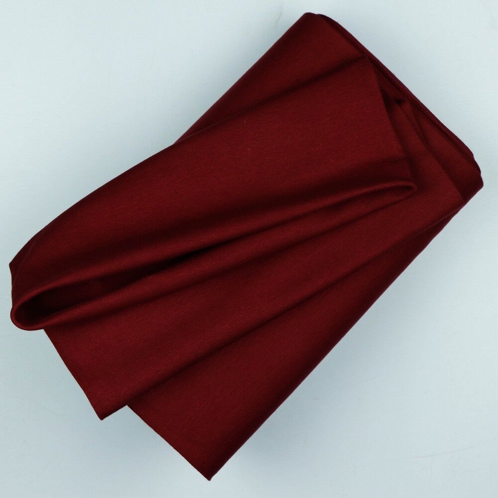Bündchenstoff Uni Bordeaux