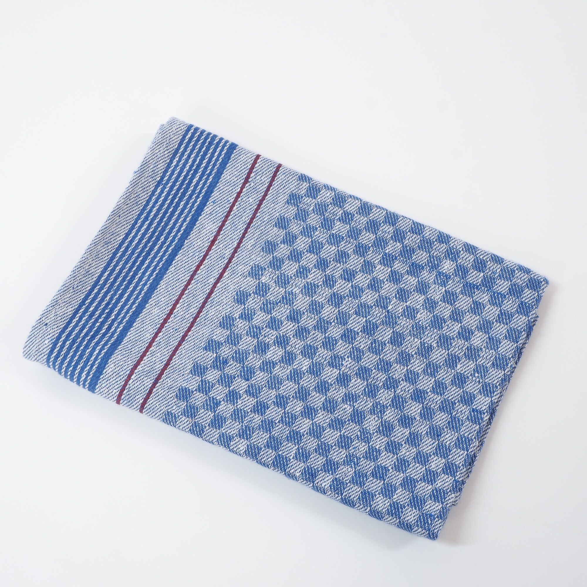 Grubenhandtuch 50x100 cm Karo Blau
