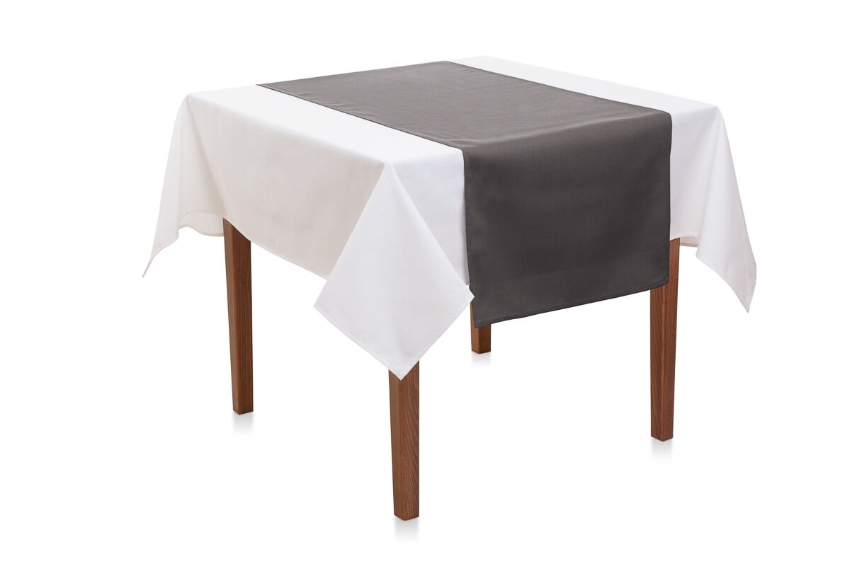 Tischläufer 45x145 cm Uni Leinen