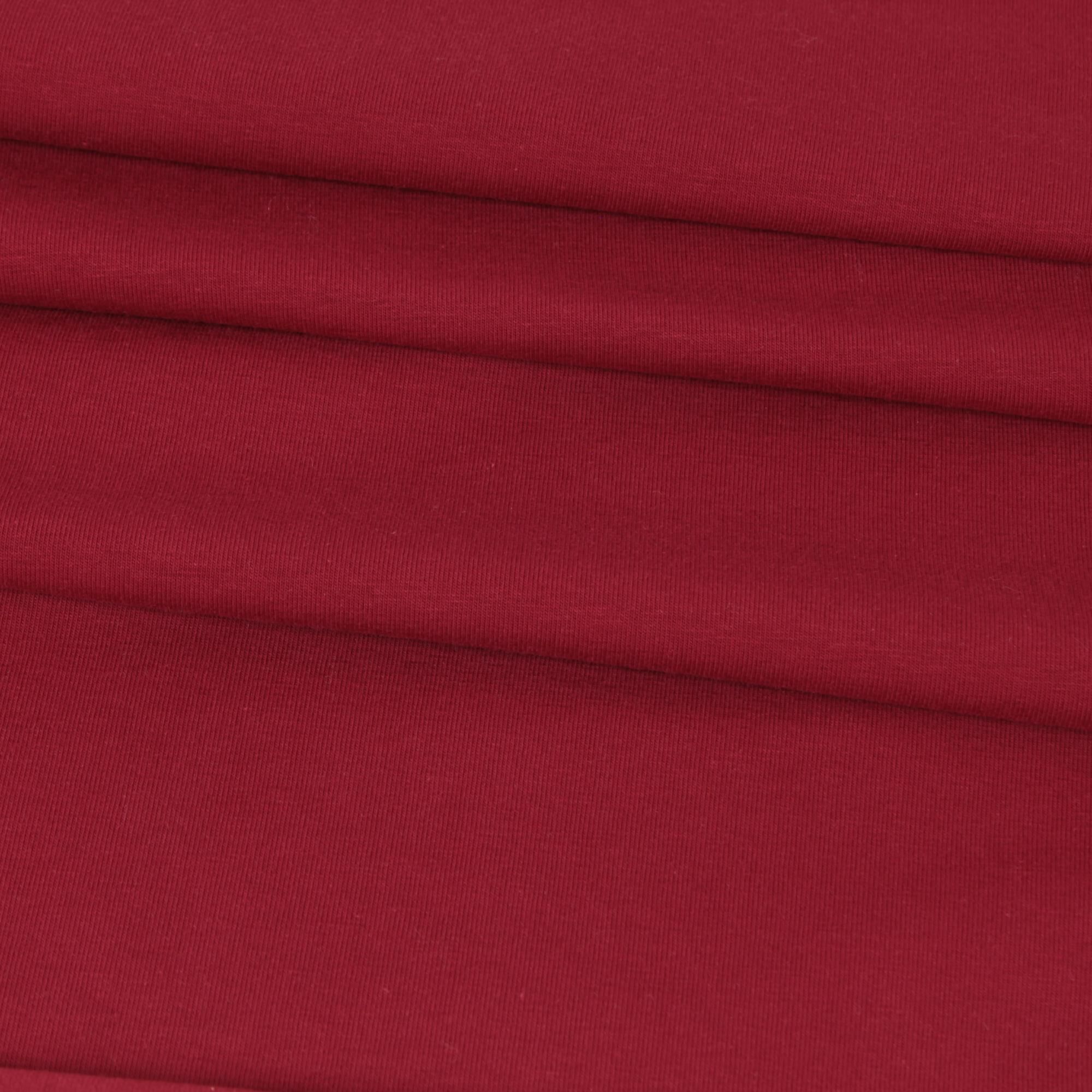 Stoff Meterware Uni Bordeaux Jersey