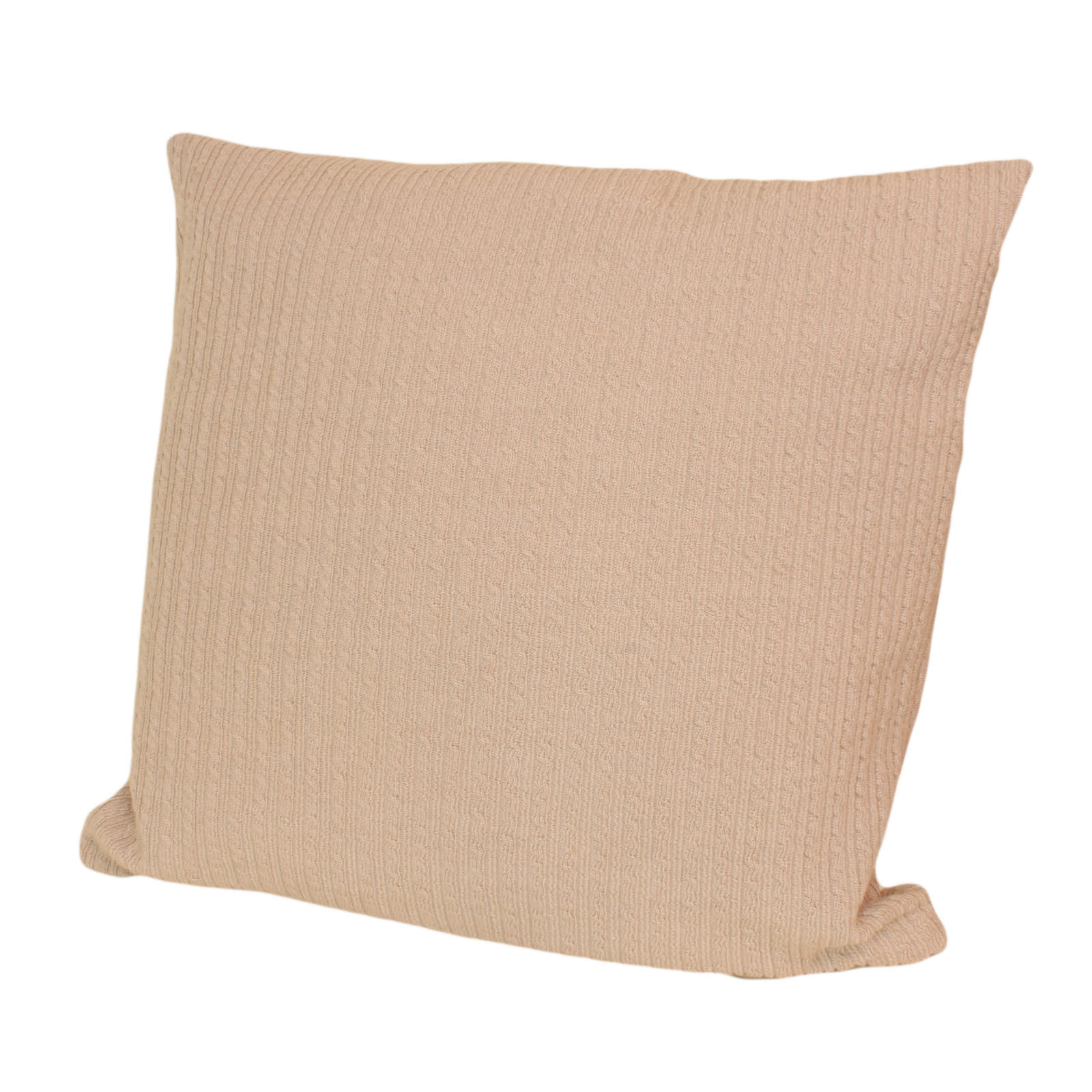 Strick Kissenhülle 50x50 Zopf Beige Sand