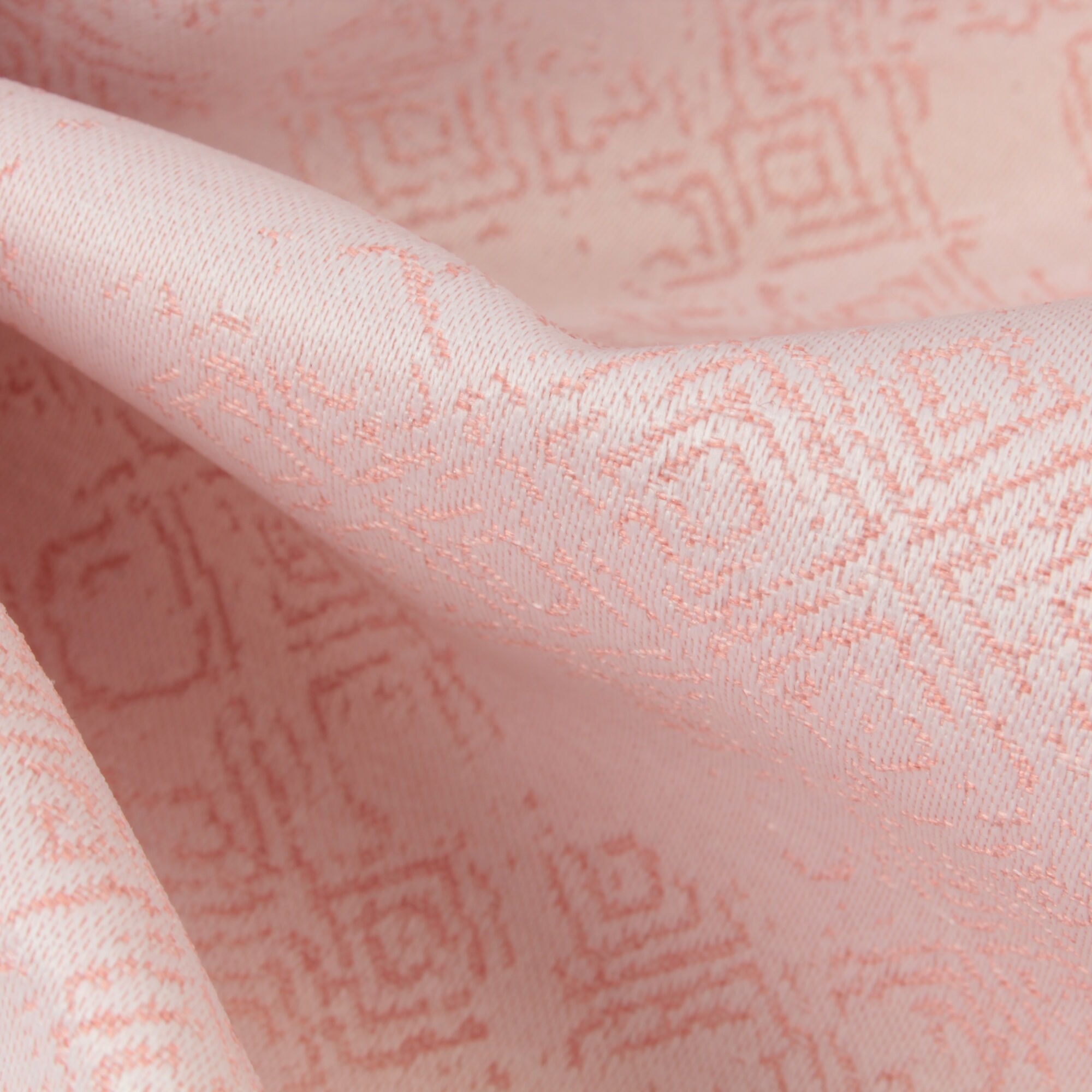 Stoff Meterware Melina Rosa Jacquard Mischgewebe