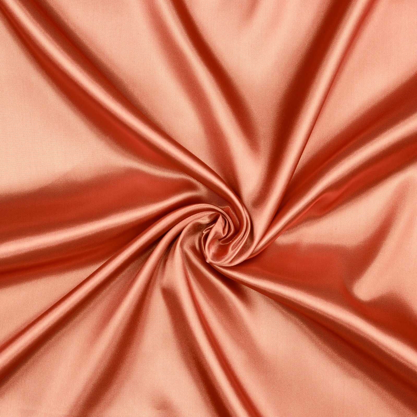 Stoff Meterware Uni Blush Apricot Glanz Satin