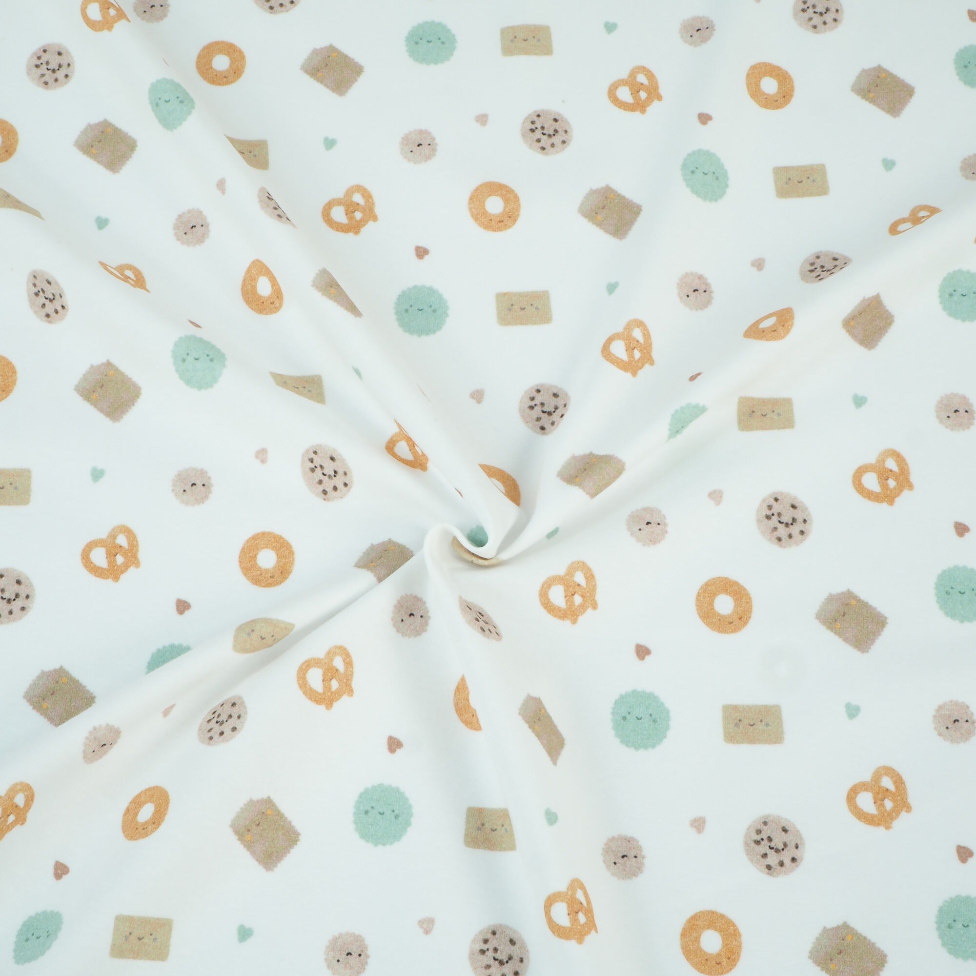 Stoff Brezel Kekse Donut Jersey