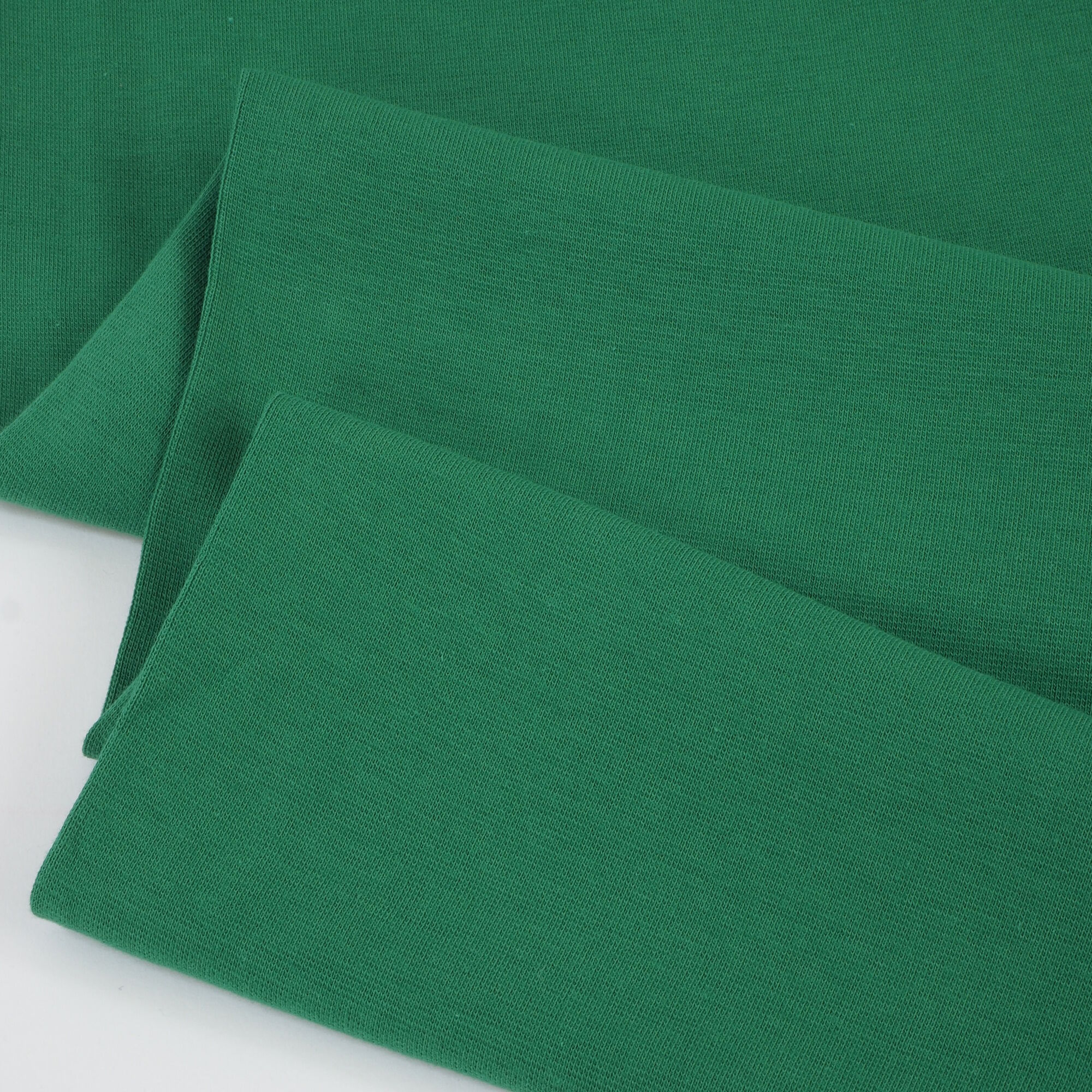 Bündchenstoff Uni Grün
