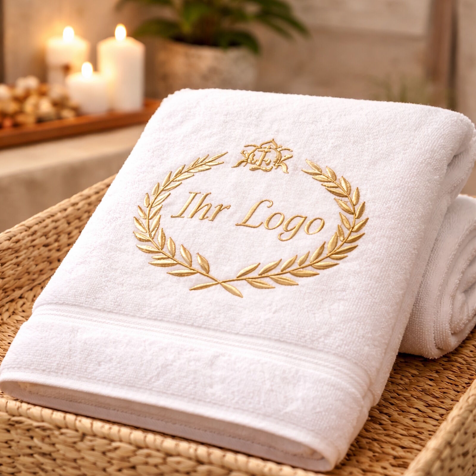 Hotel Handtuch 50x100 individuelles Logo