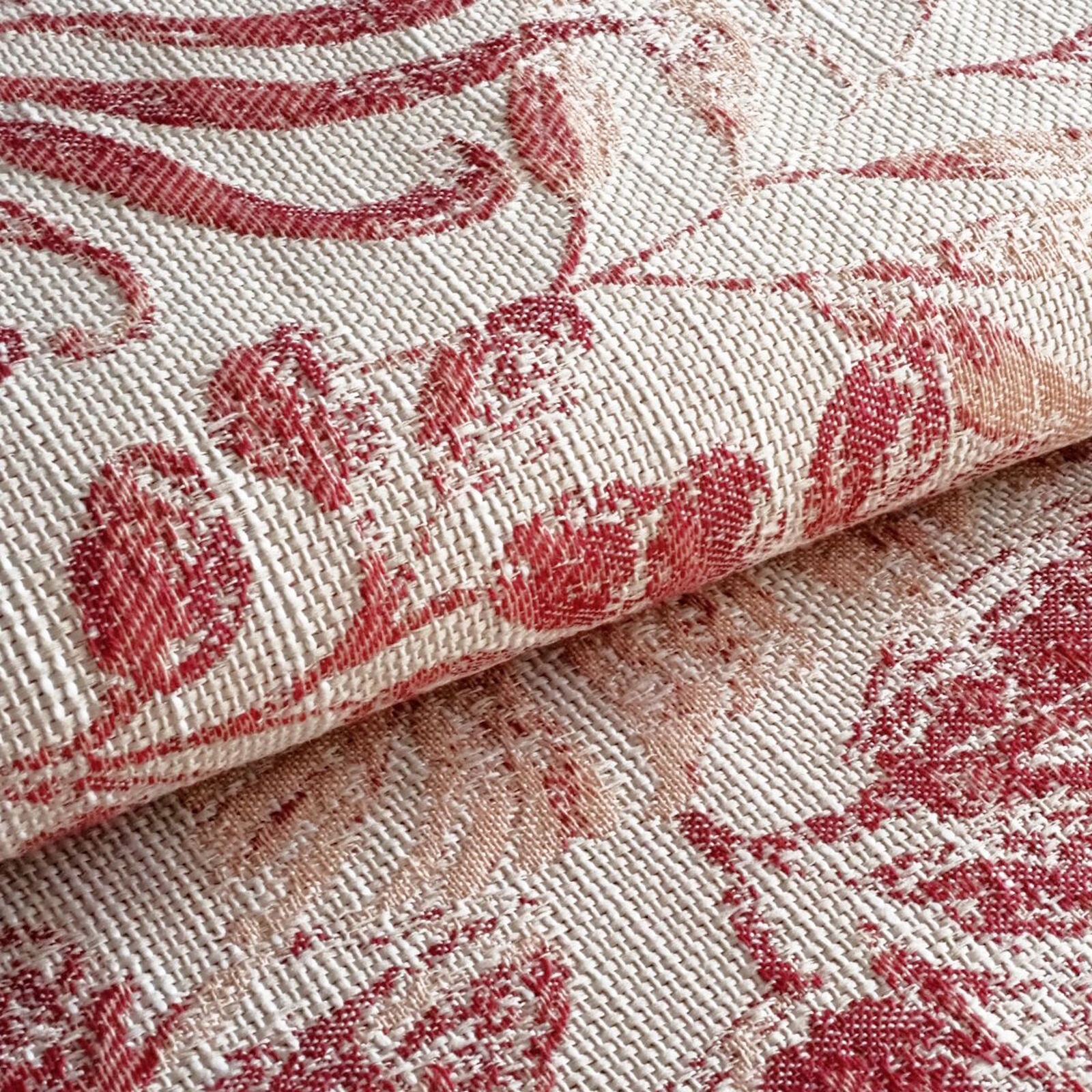 Polsterstoff Blumen Flowers Rot