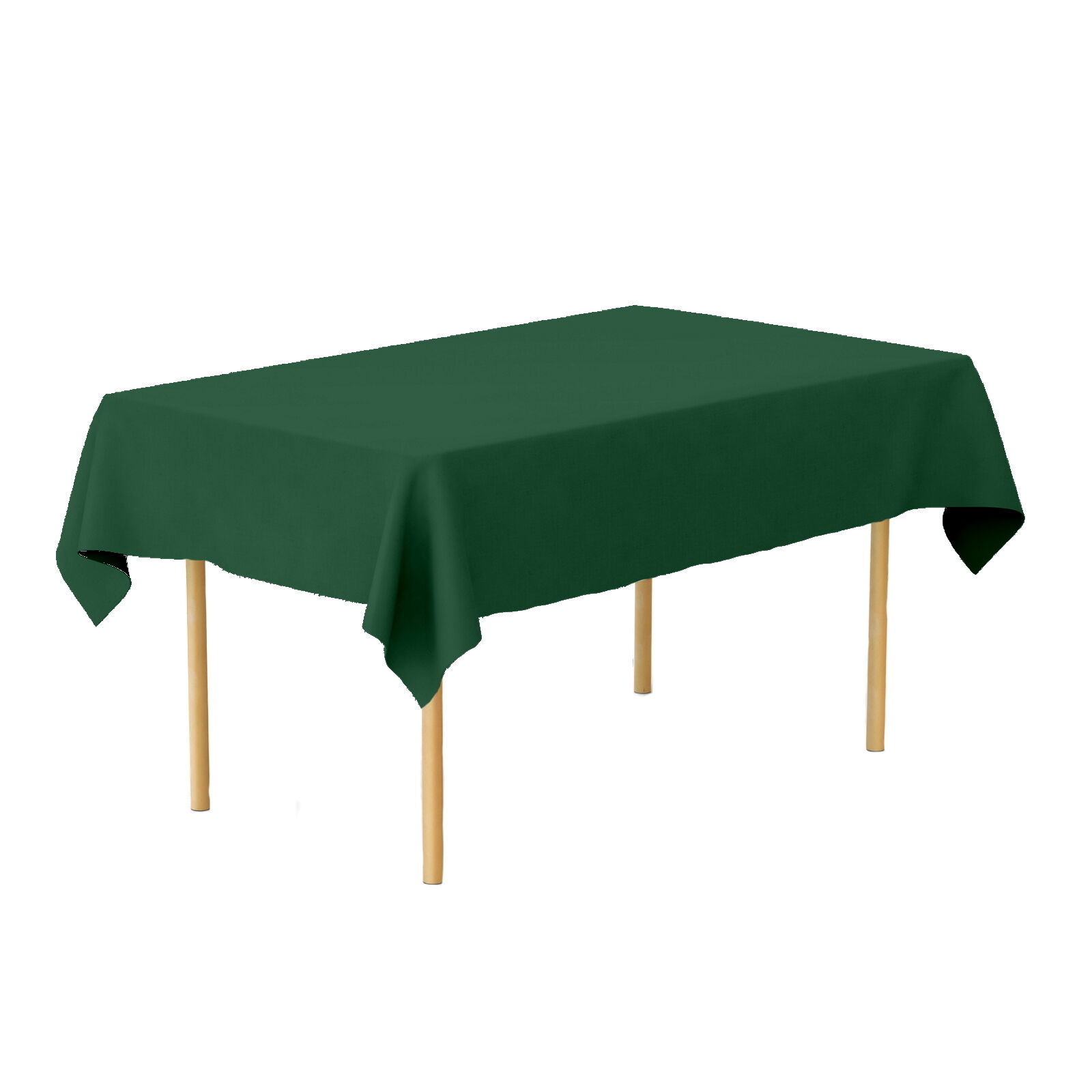 Tischdecke Uni Leinen-80x80-Dunkelgrün