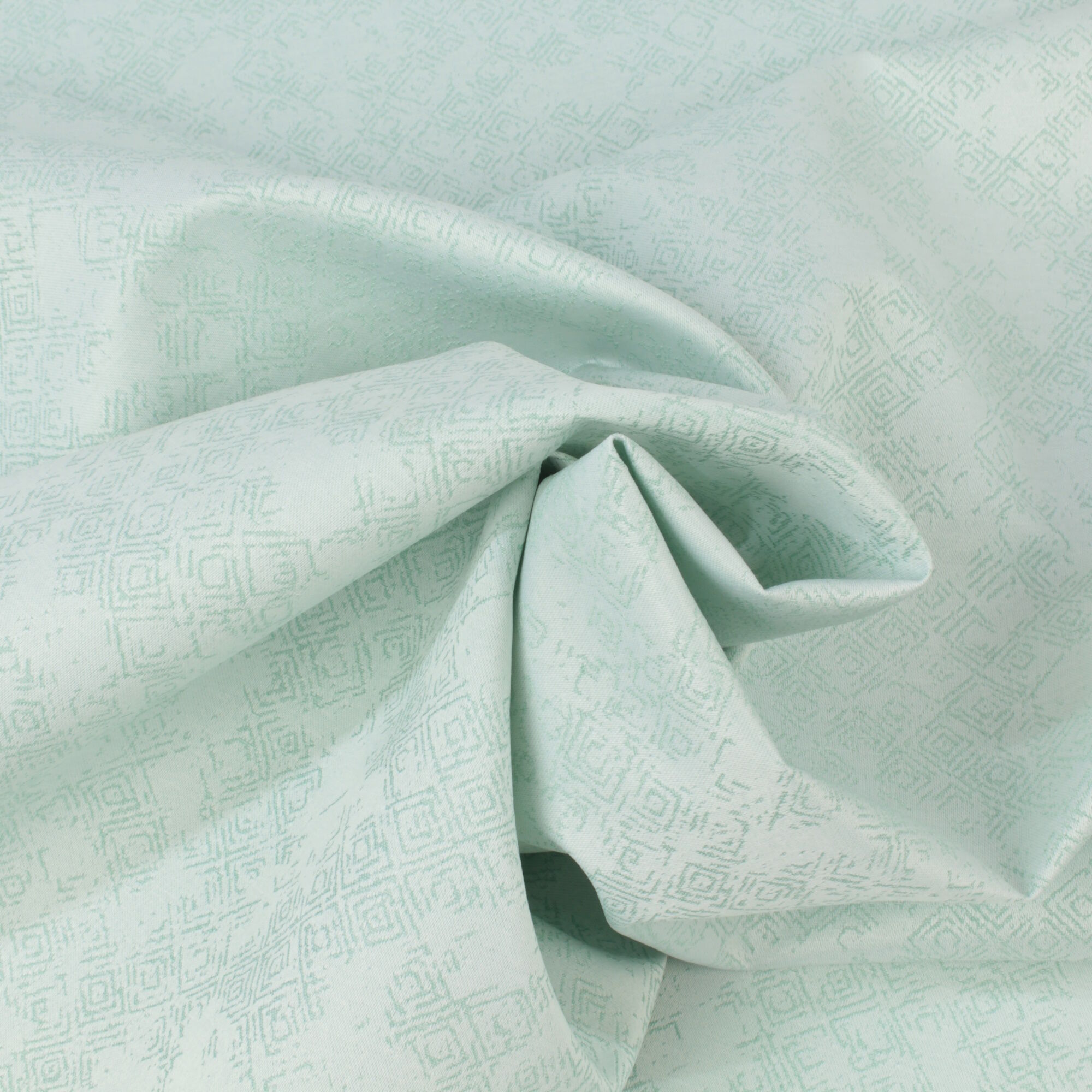 Stoff Meterware Melina Grün Jacquard Mischgewebe