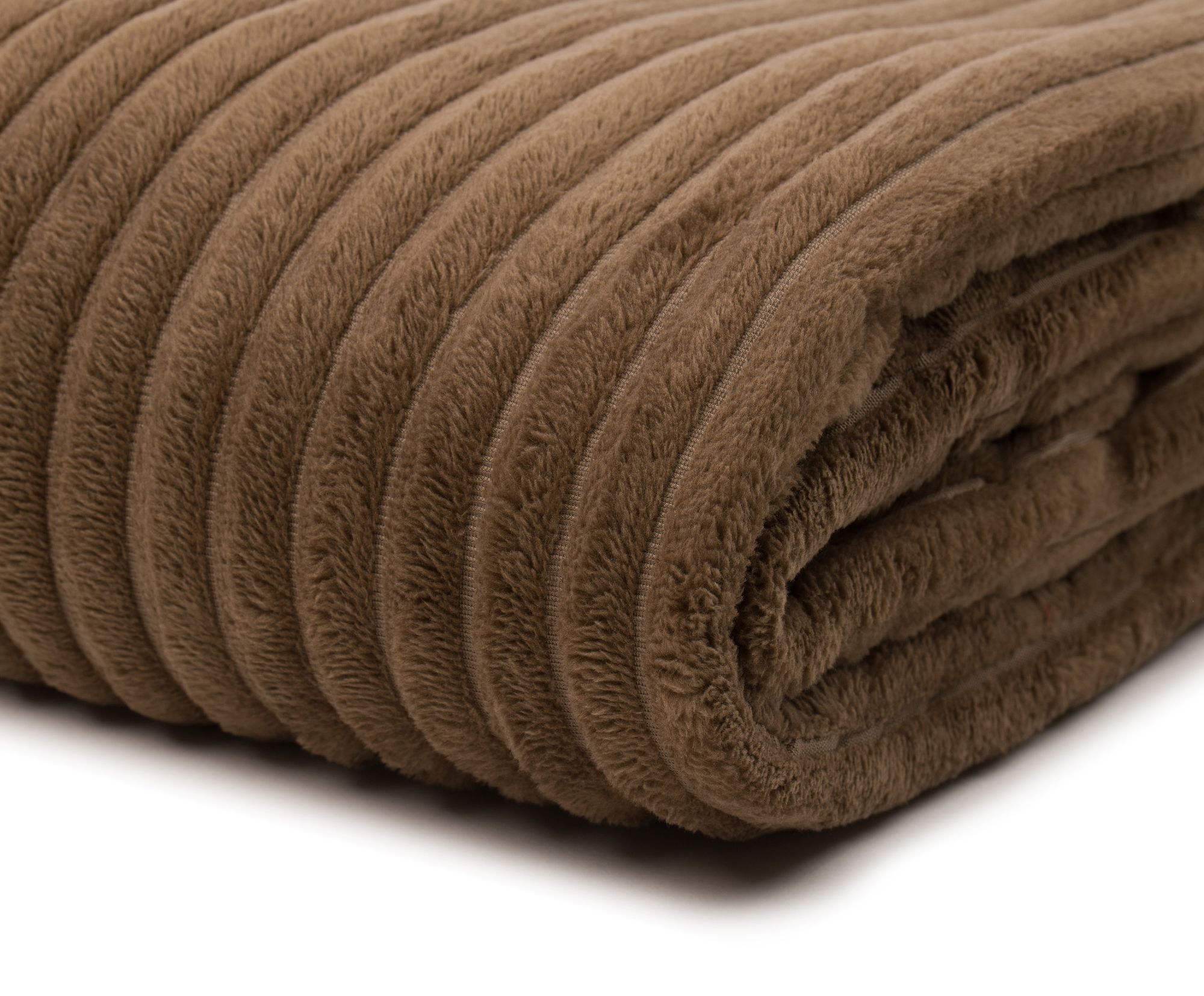 Kuscheldecke Microfaser 150x200 Cm - Leichte Wohndecke In Taupe