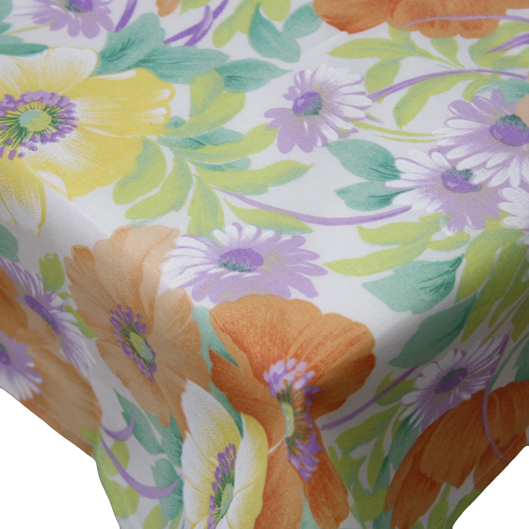 Outdoor Tischdecke Blumen Orange-80x80 cm