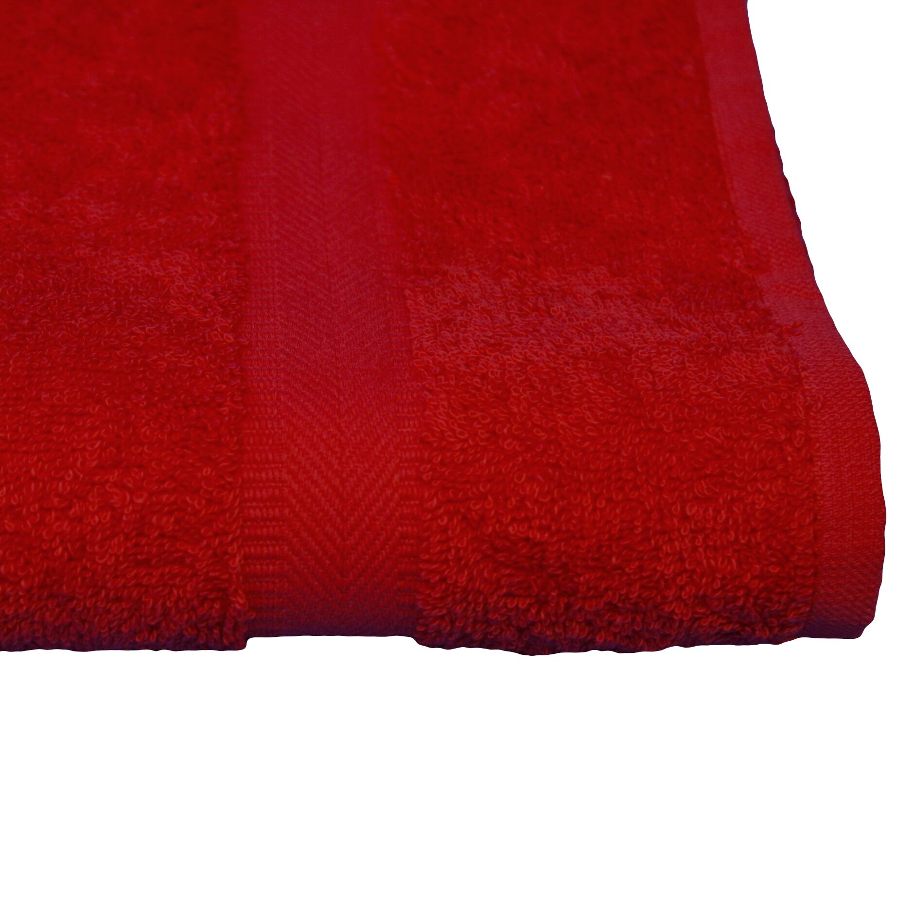 Handtuch 50x100 cm Borte Rot