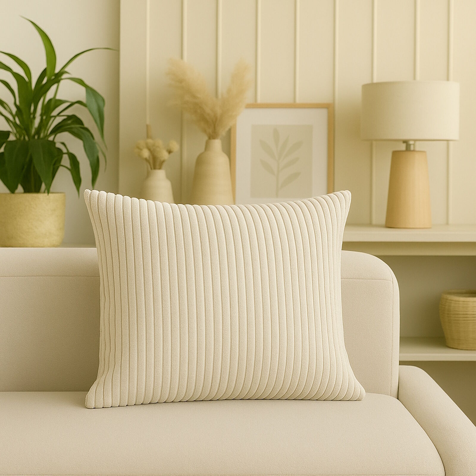 Kissenbezug 40x40 cm Cord Kopalina Beige