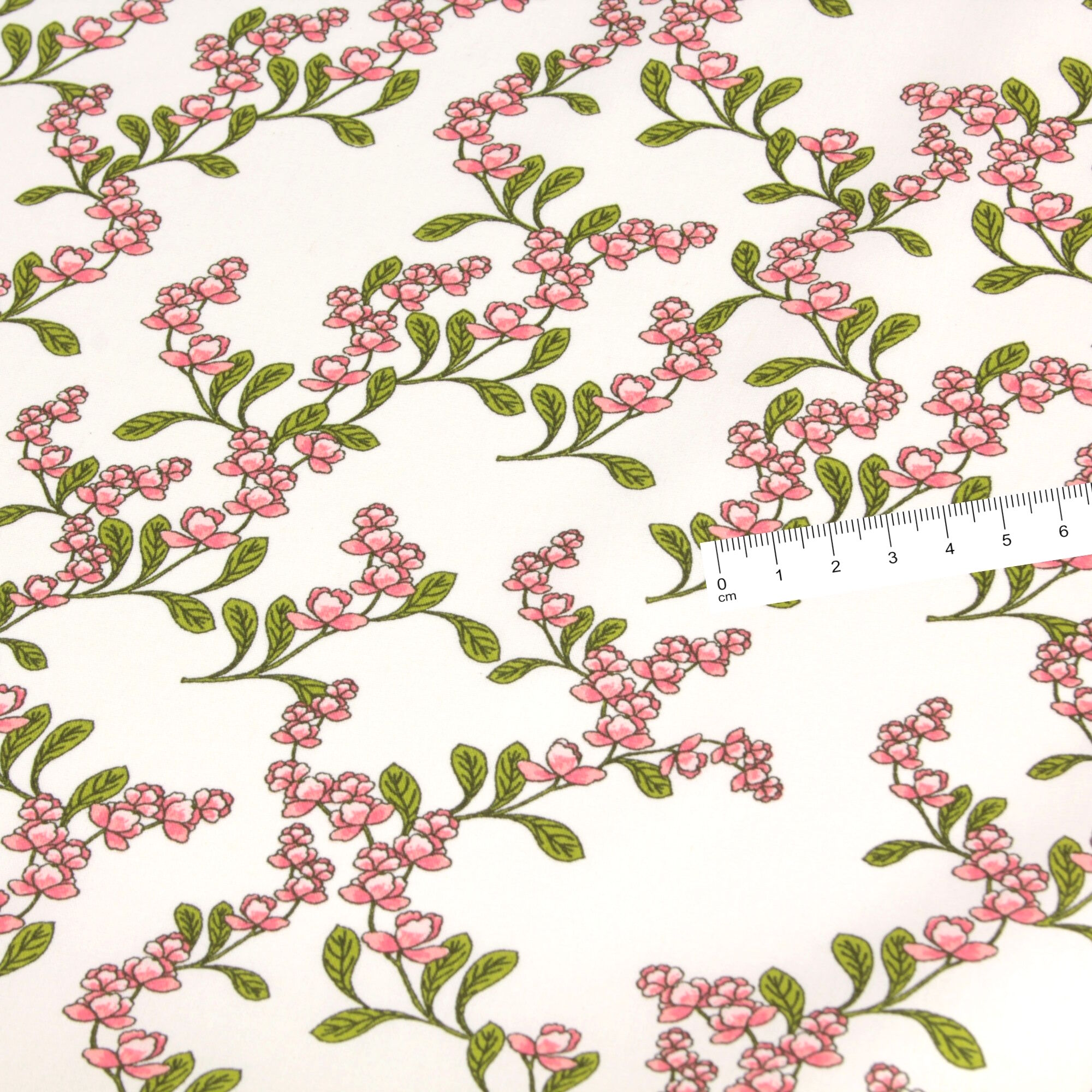 Stoff Meterware Blumen Blüten Fiona Baumwolle