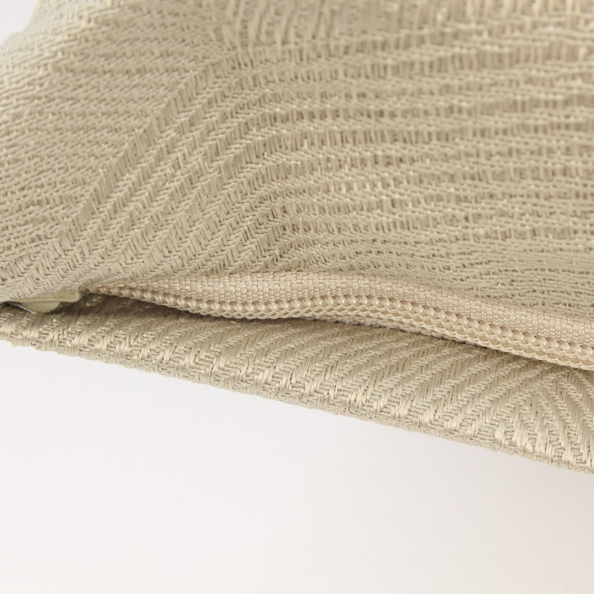 Kissenbezug 30x30 cm Struktur Kreis Beige