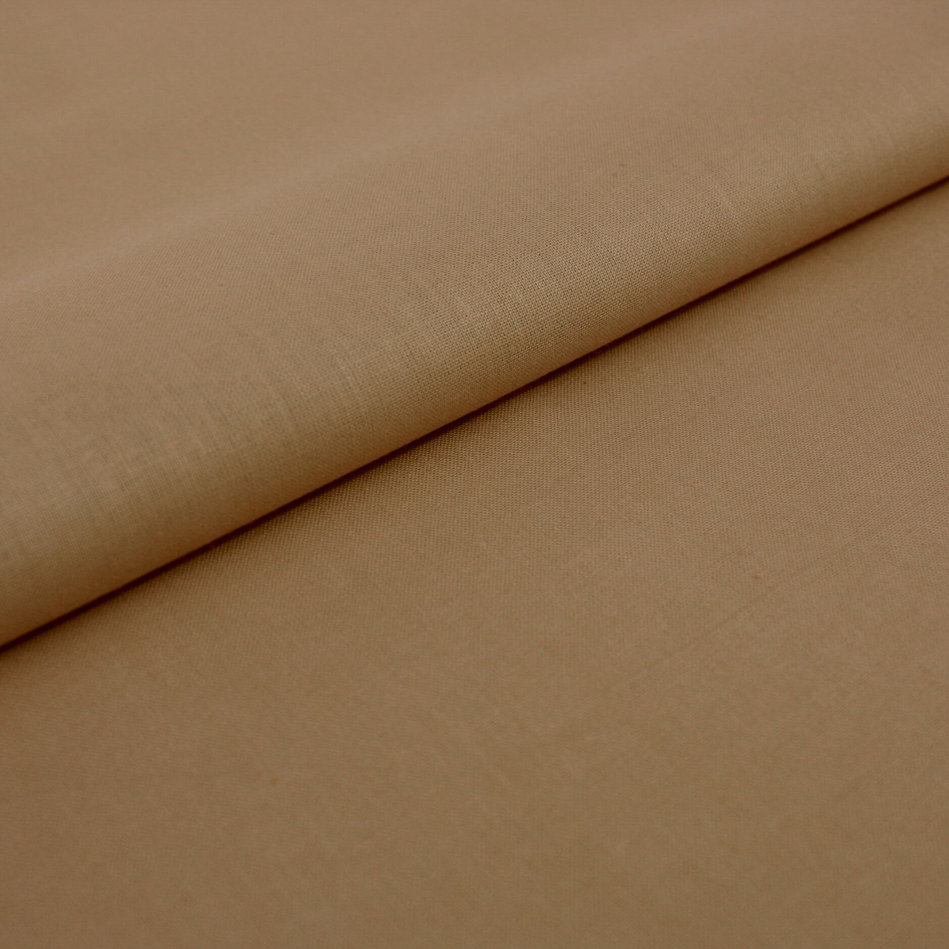 Uni Stoff Taupe Baumwolle Linon