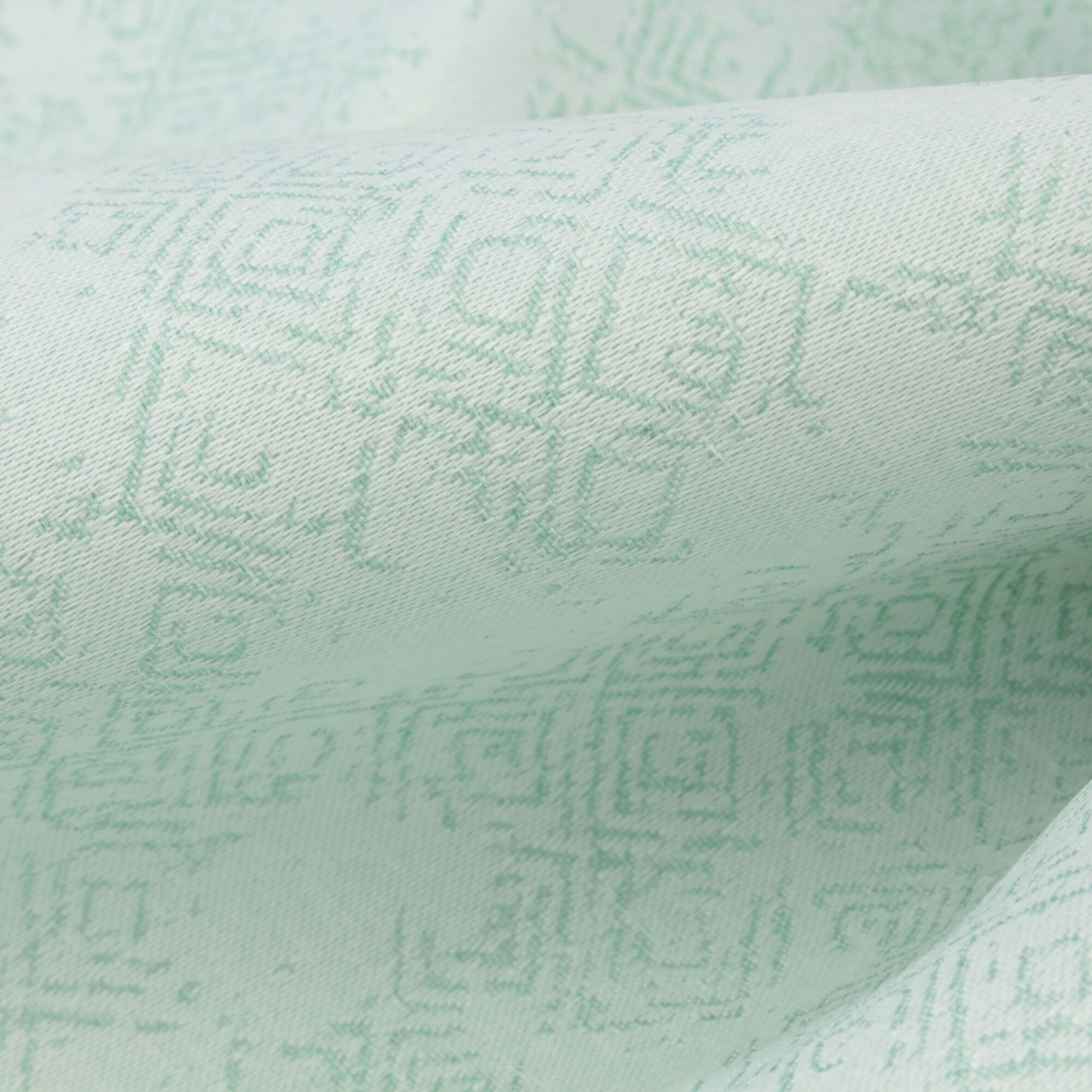 Stoff Meterware Melina Grün Jacquard Mischgewebe
