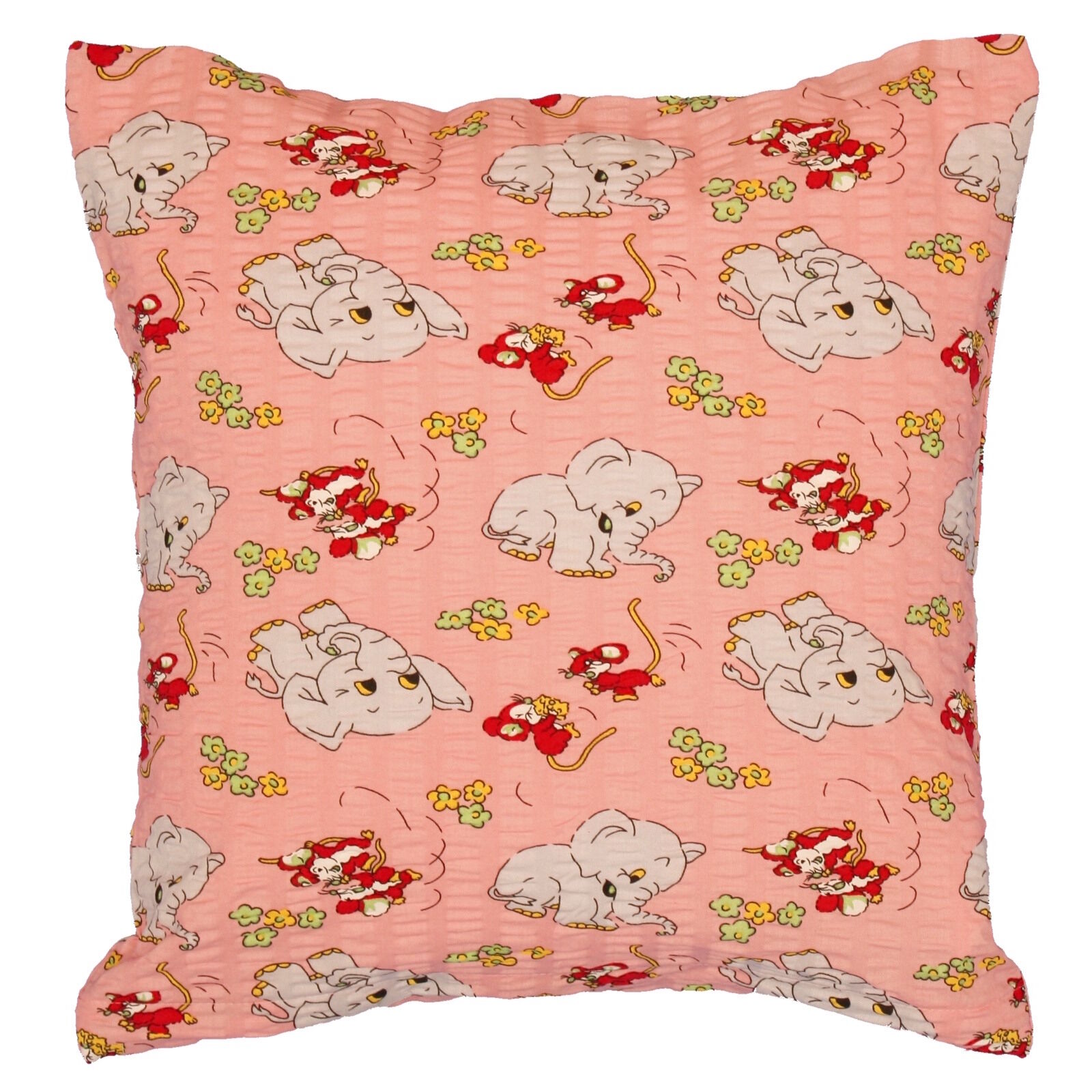 Seersucker Kissenbezug Elefanten Mäuse-40x40 cm