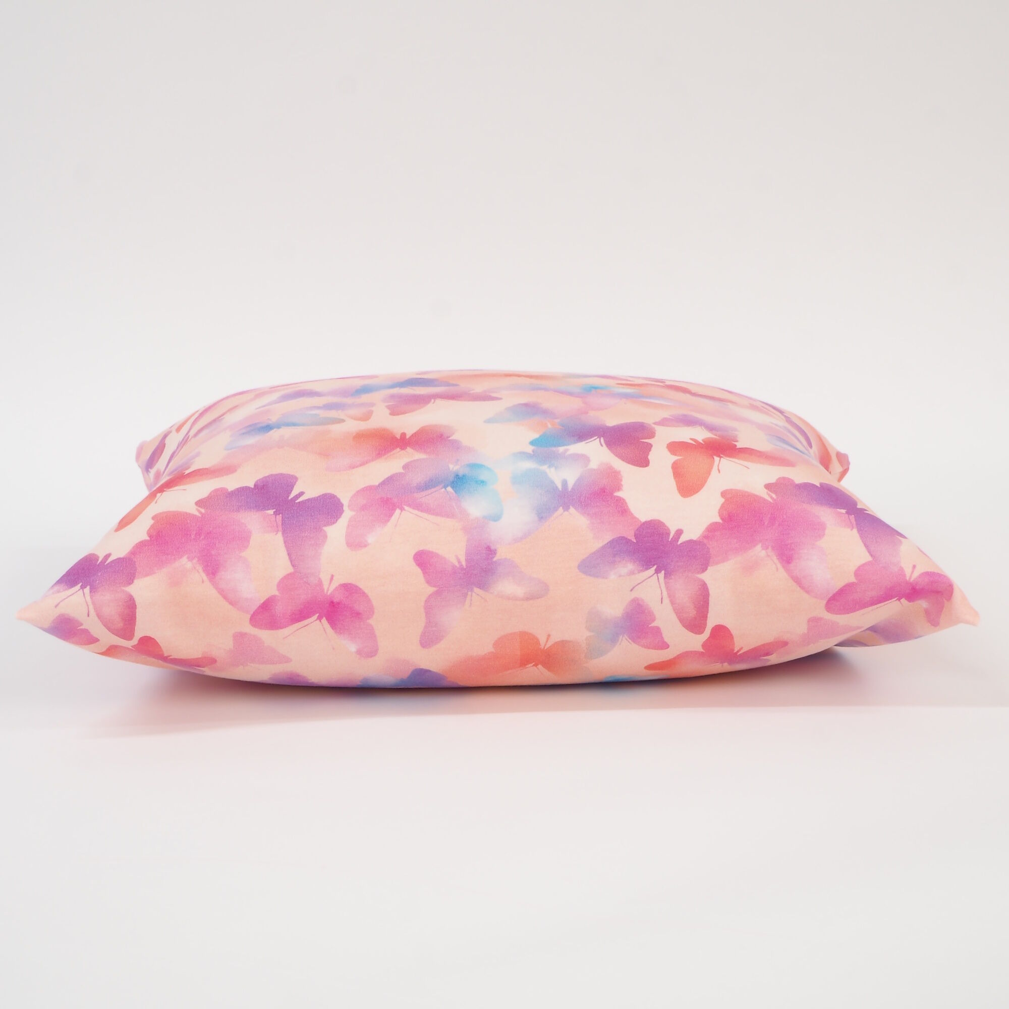 Kissenbezug 40x40 cm Schmetterlinge Rosa Jersey