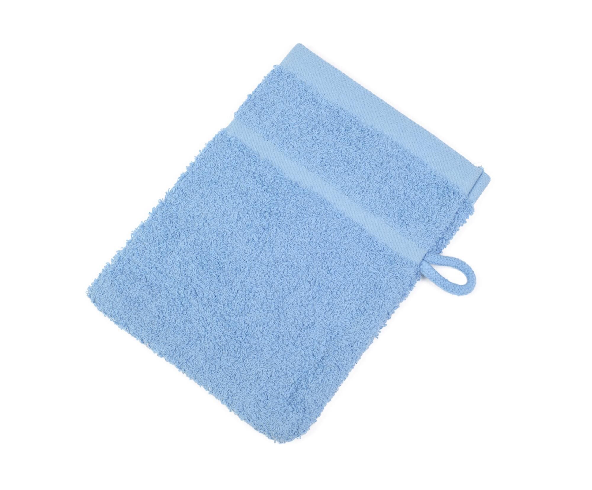 Gözze Waschhandschuh Sylt 15x20 cm einfarbig-53-taubenblau