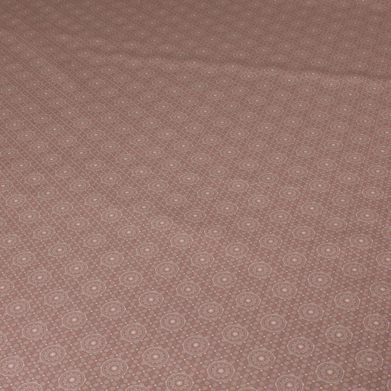 Stoff Meterware Blumen Rudolfine Beige/Light Rose