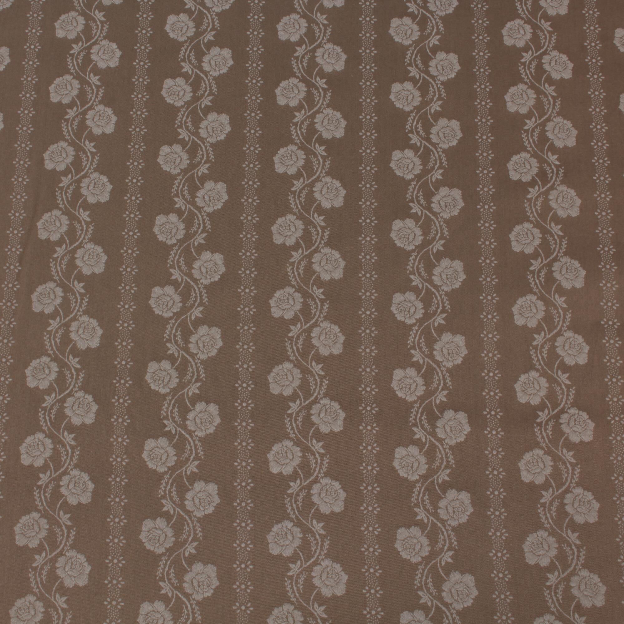 Stoff Meterware Blumen Streifen Sandra Beige Dirndl