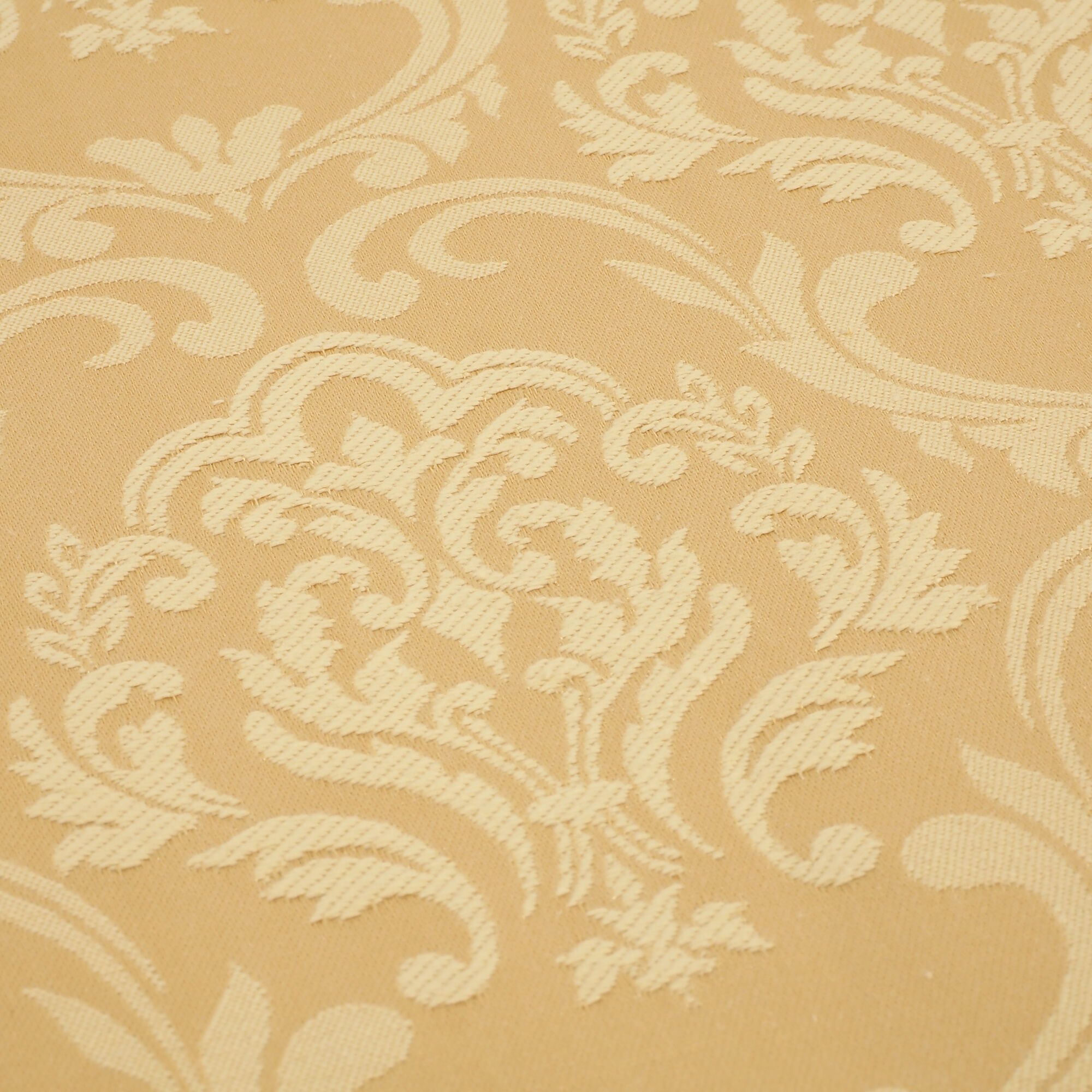 Stoff Premium Jacquard blühender Barock Gelb 280cm