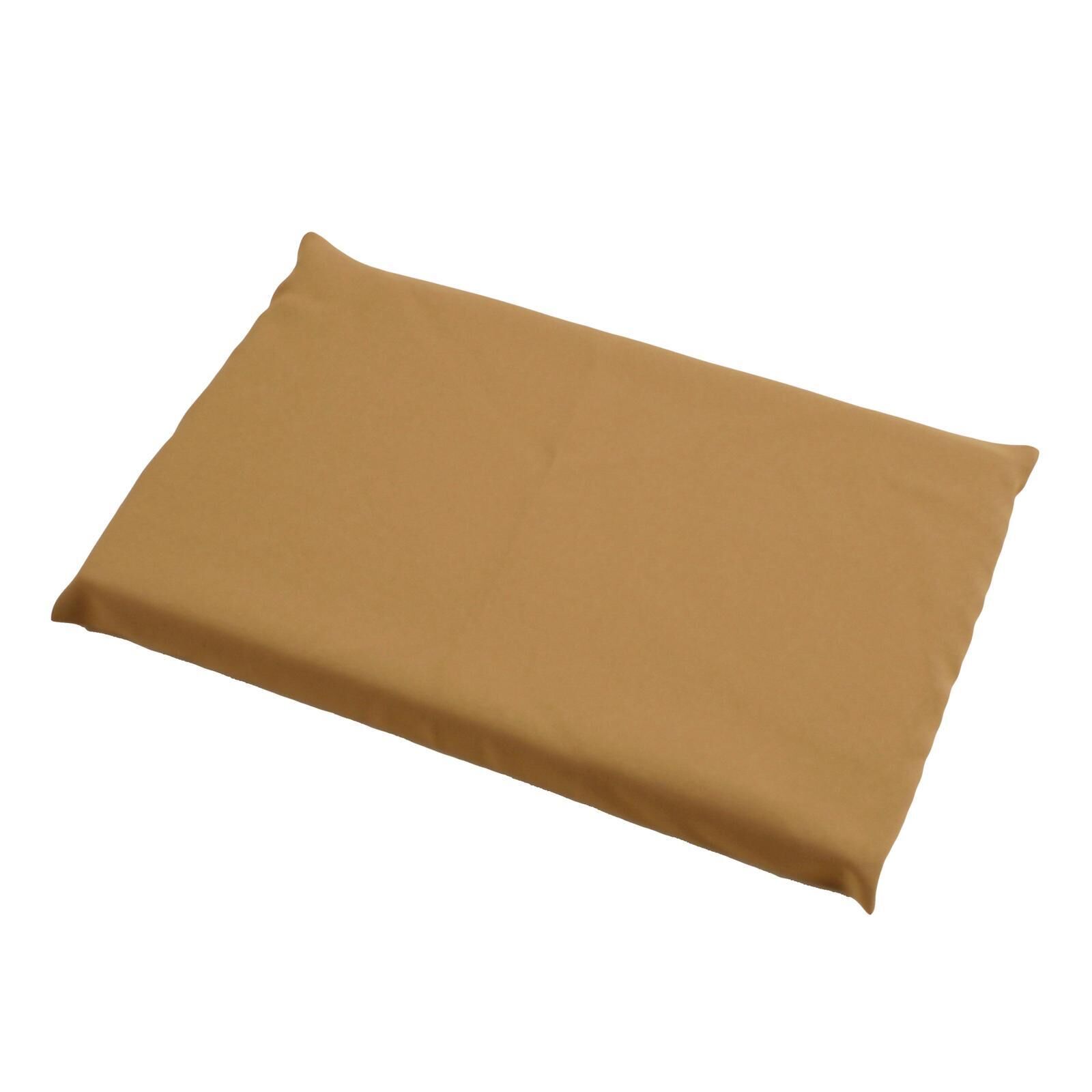 Sitzkissen Polyester Camel 37x23x3 cm Bezug abnehmbar