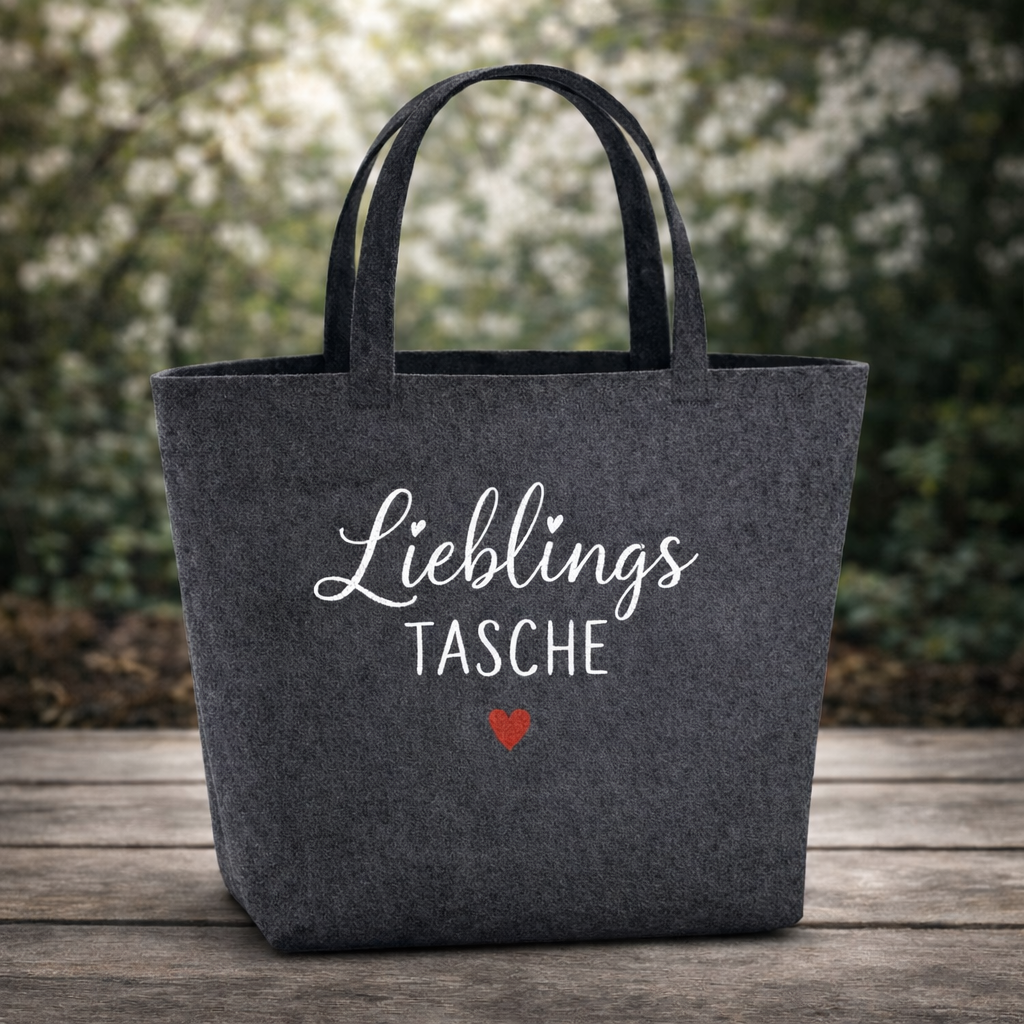 Shopper Mama Tasche Lieblingstasche  49x39x13,5 cm anthrazit