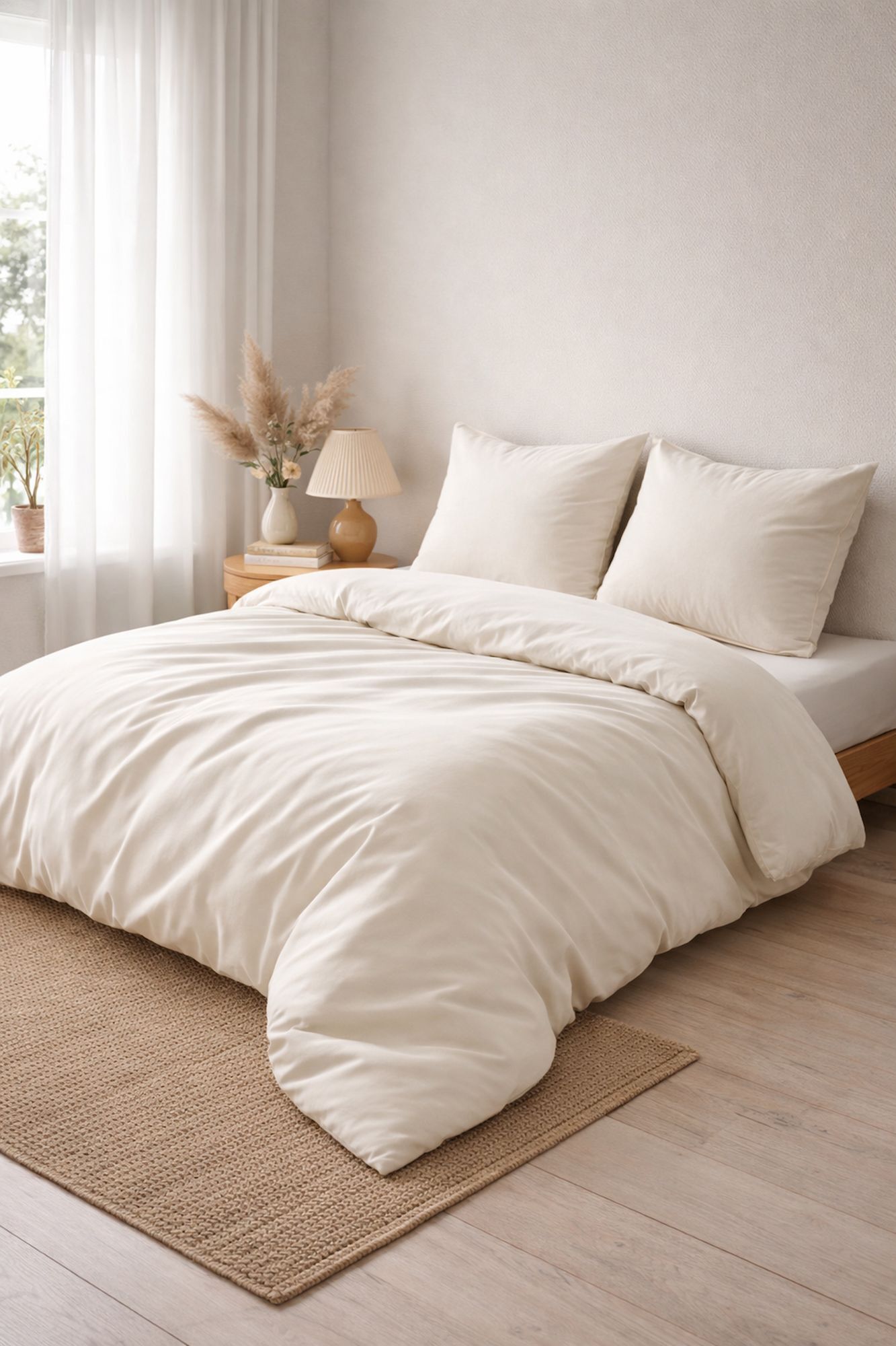 Lyocell Bettwäsche TENCEL Ecru 135x200 Sandwash