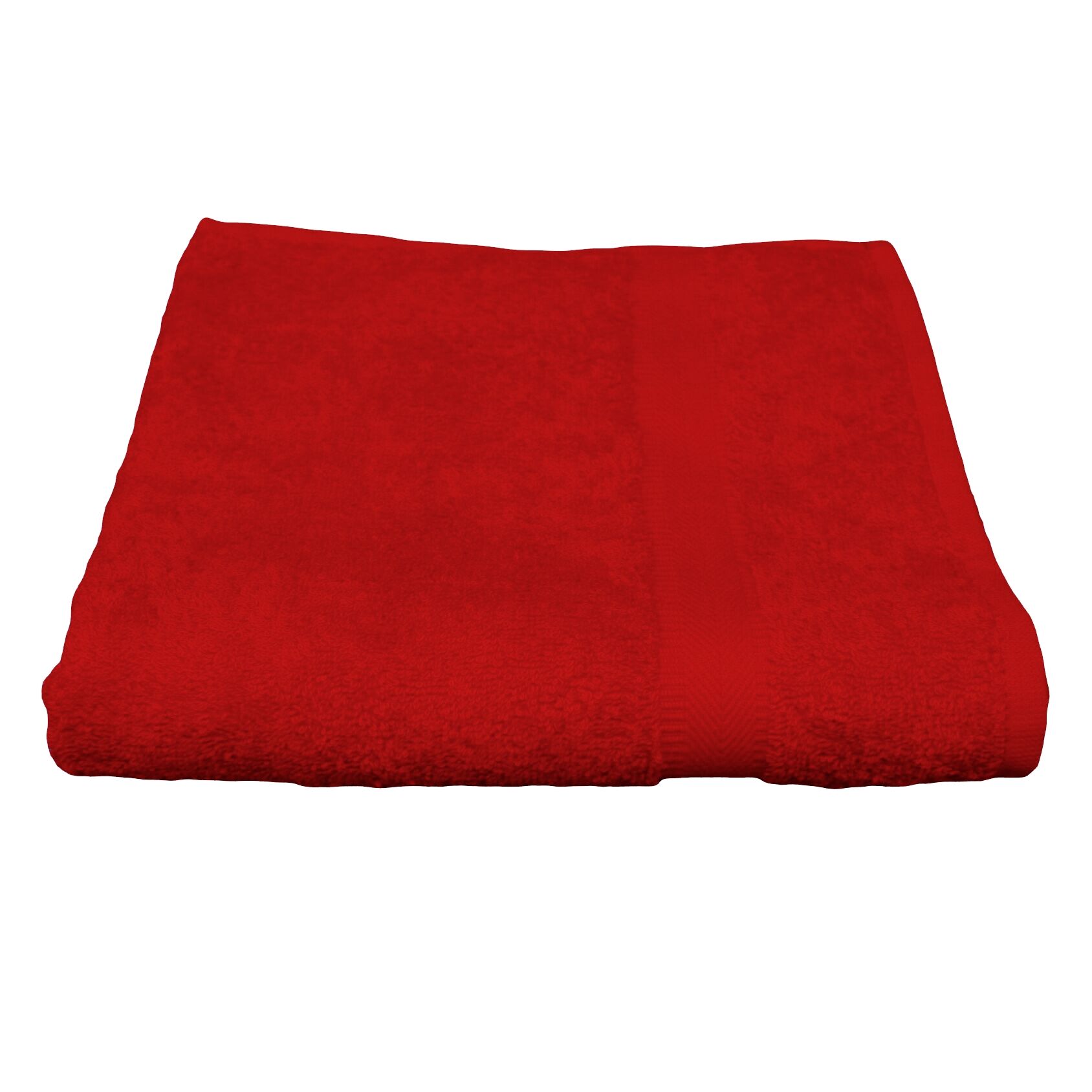 Handtuch 50x100 cm Borte Rot