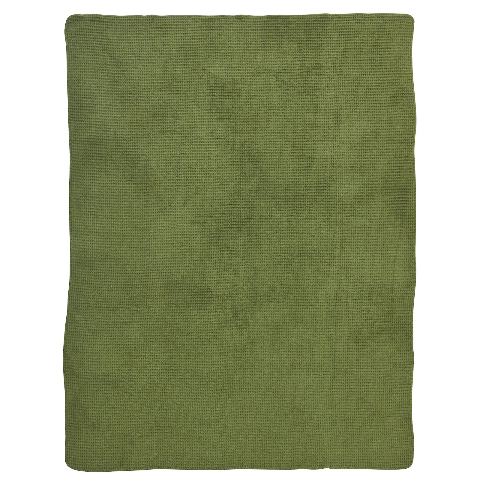 Kuscheldecke Cody Waffel Pique Dunkelgrün 150x200 cm
