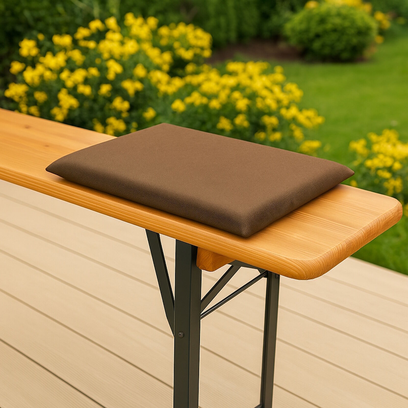 Outdoor Sitzkissen Braun Teflon