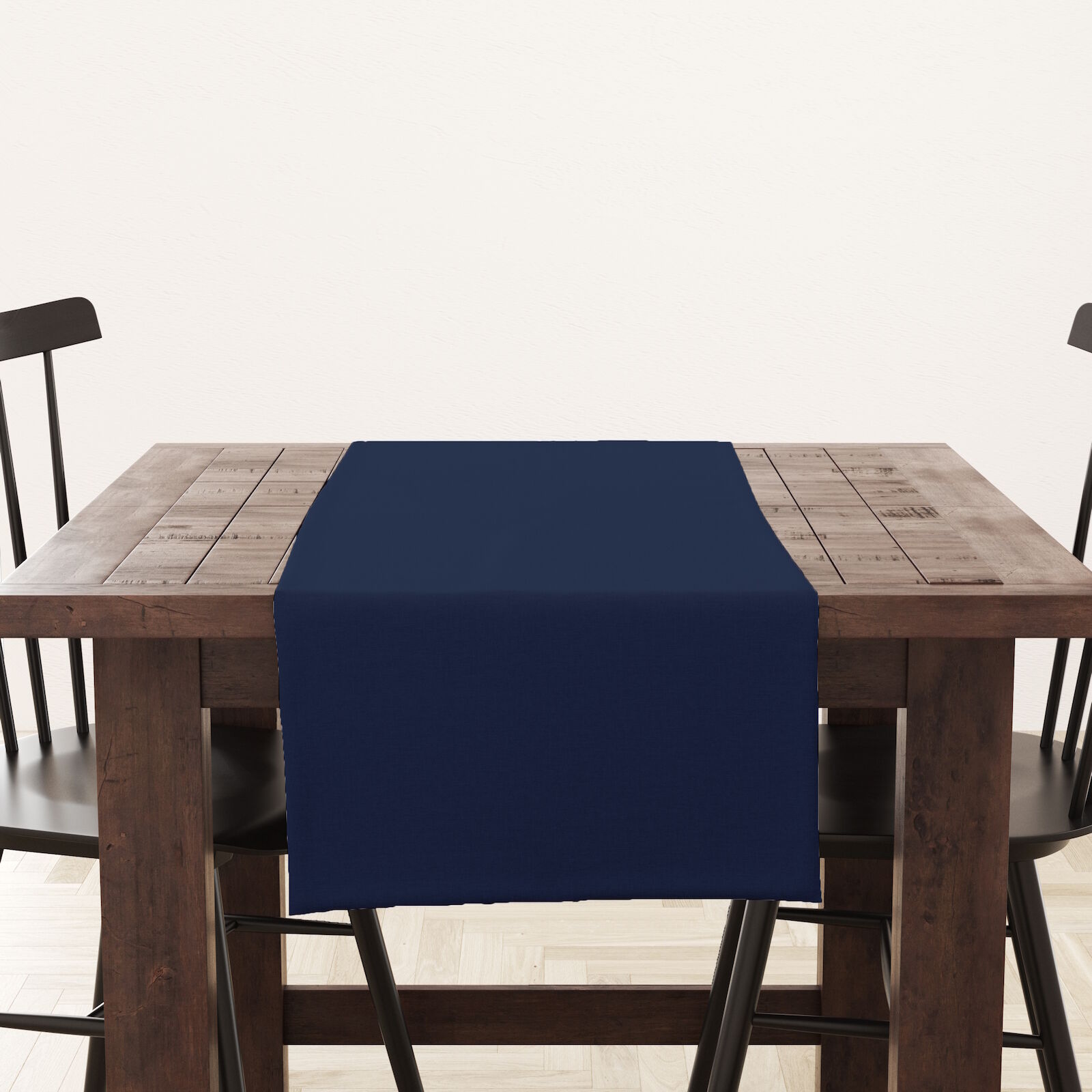 Tischläufer Uni Toledo-40x150-Marine Blau