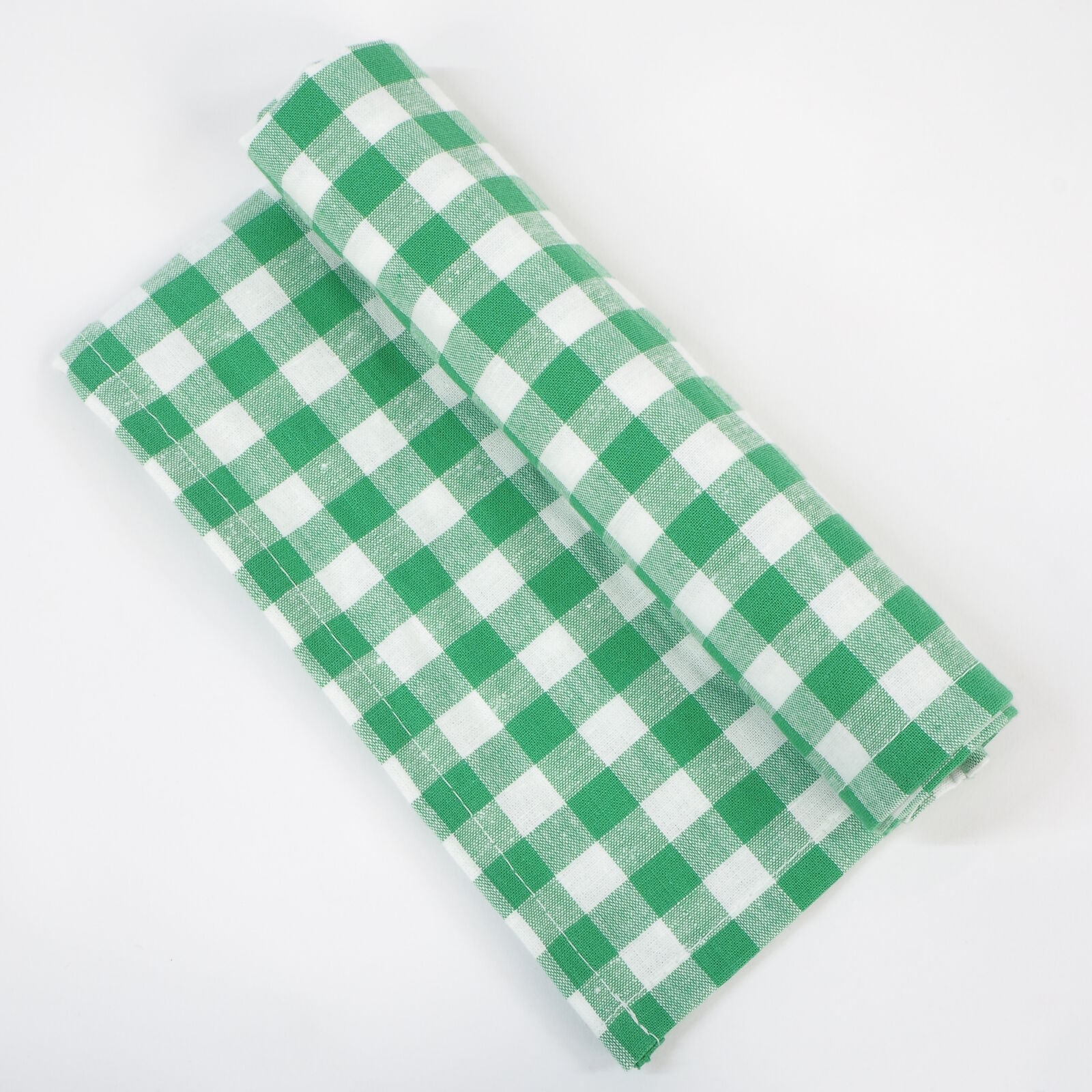 Serviette Kariert Grün