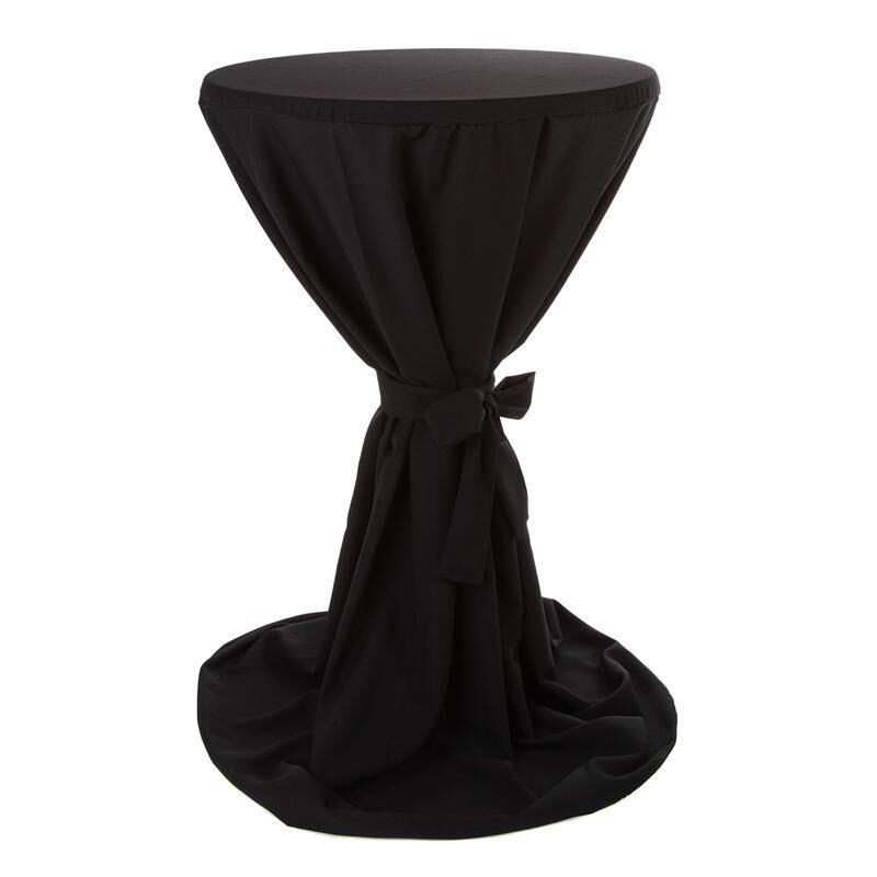 Stehtischhusse Polyester-80-85 cm-Schwarz